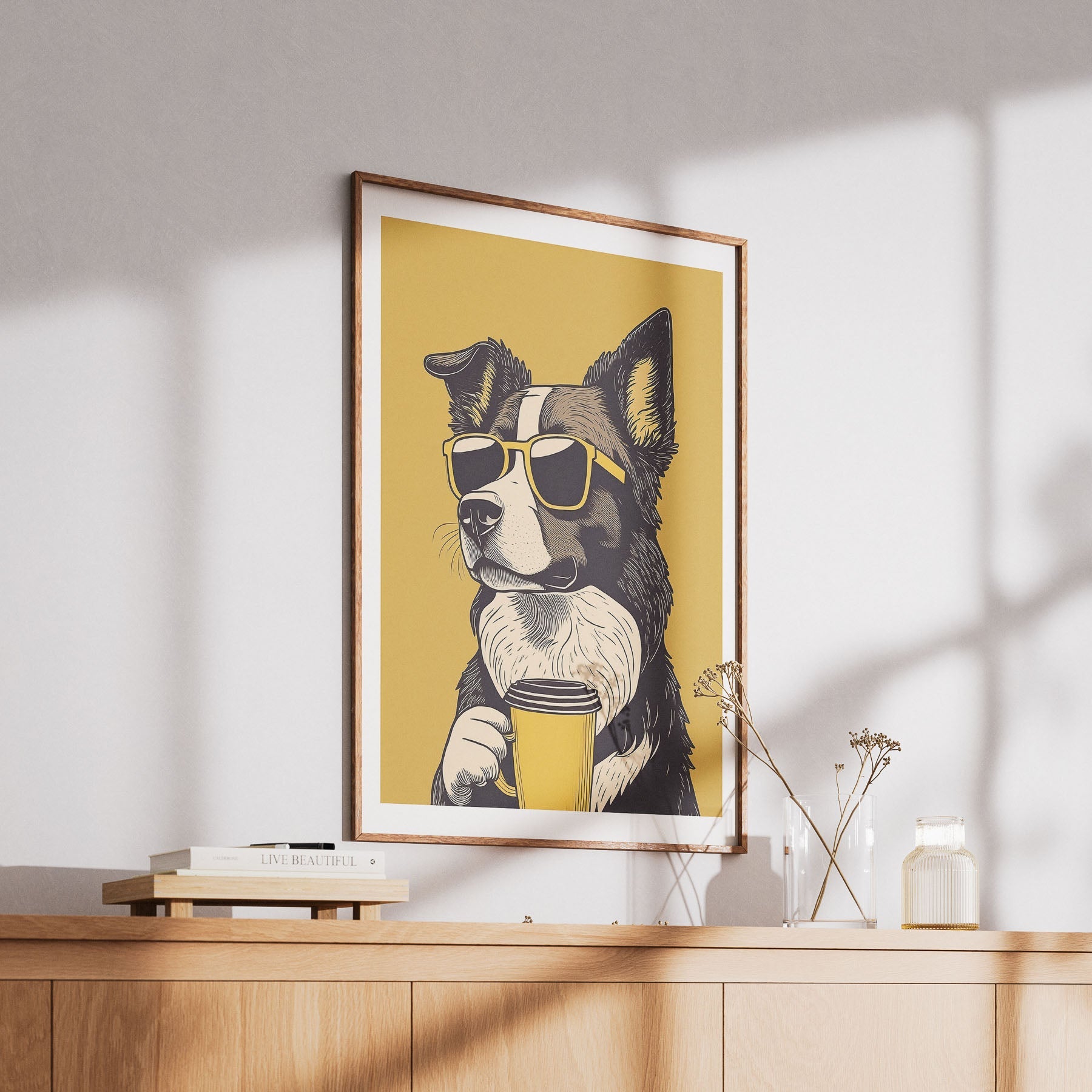 Boder Collie Chillin Coffee Dog image 6