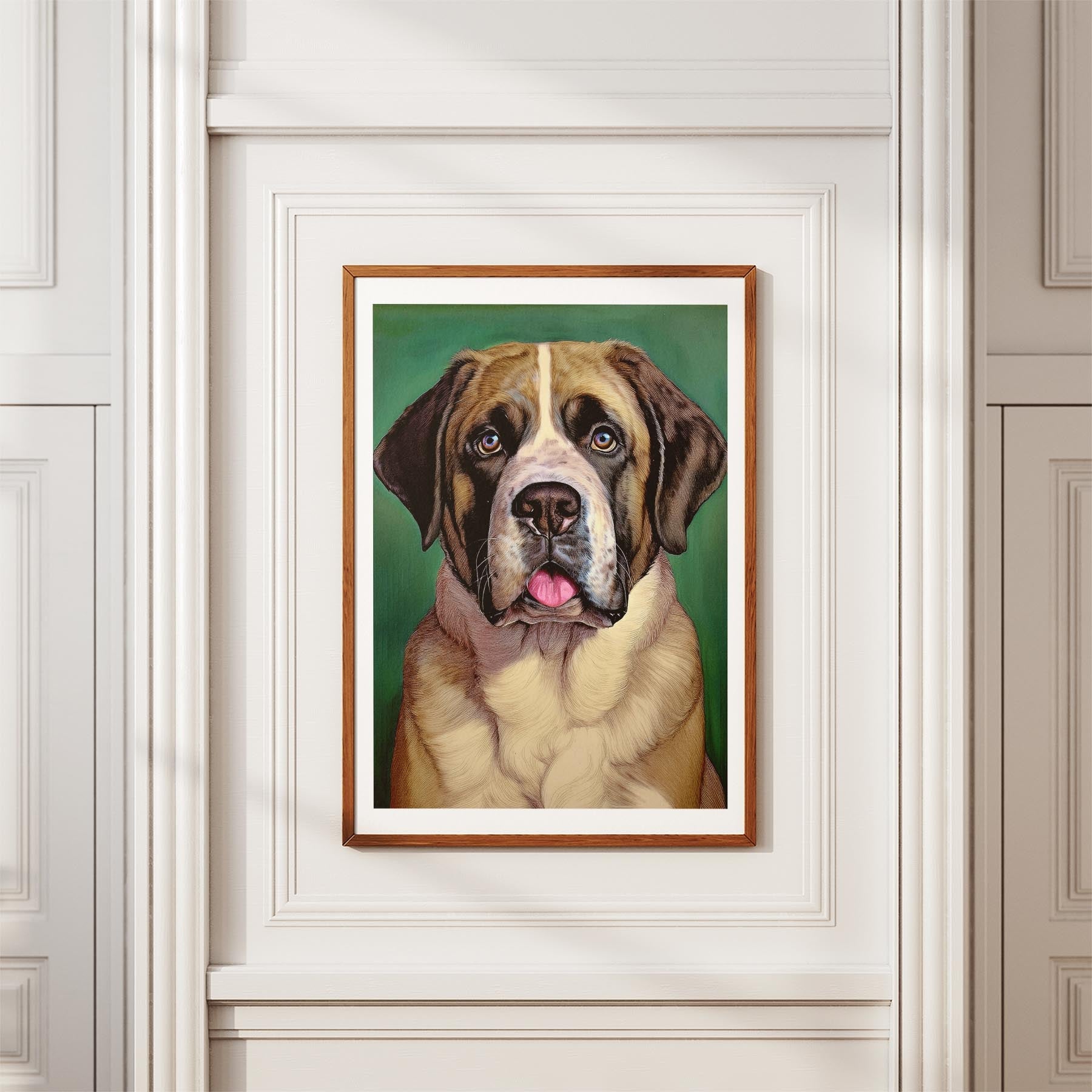 Saint Bernard Green Painted Series image 3