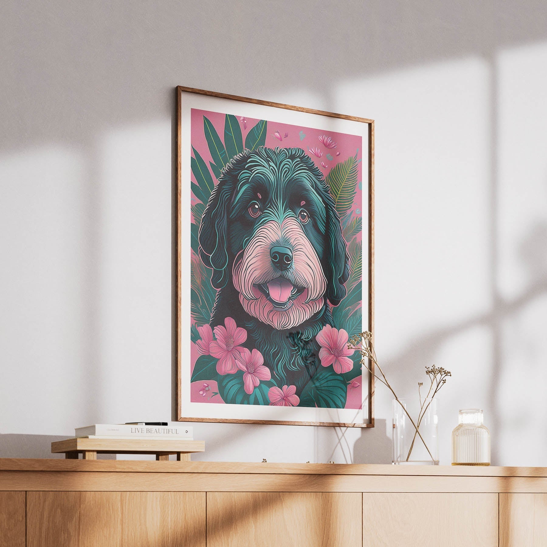Old English Sheepdog Flowery Dog image 6