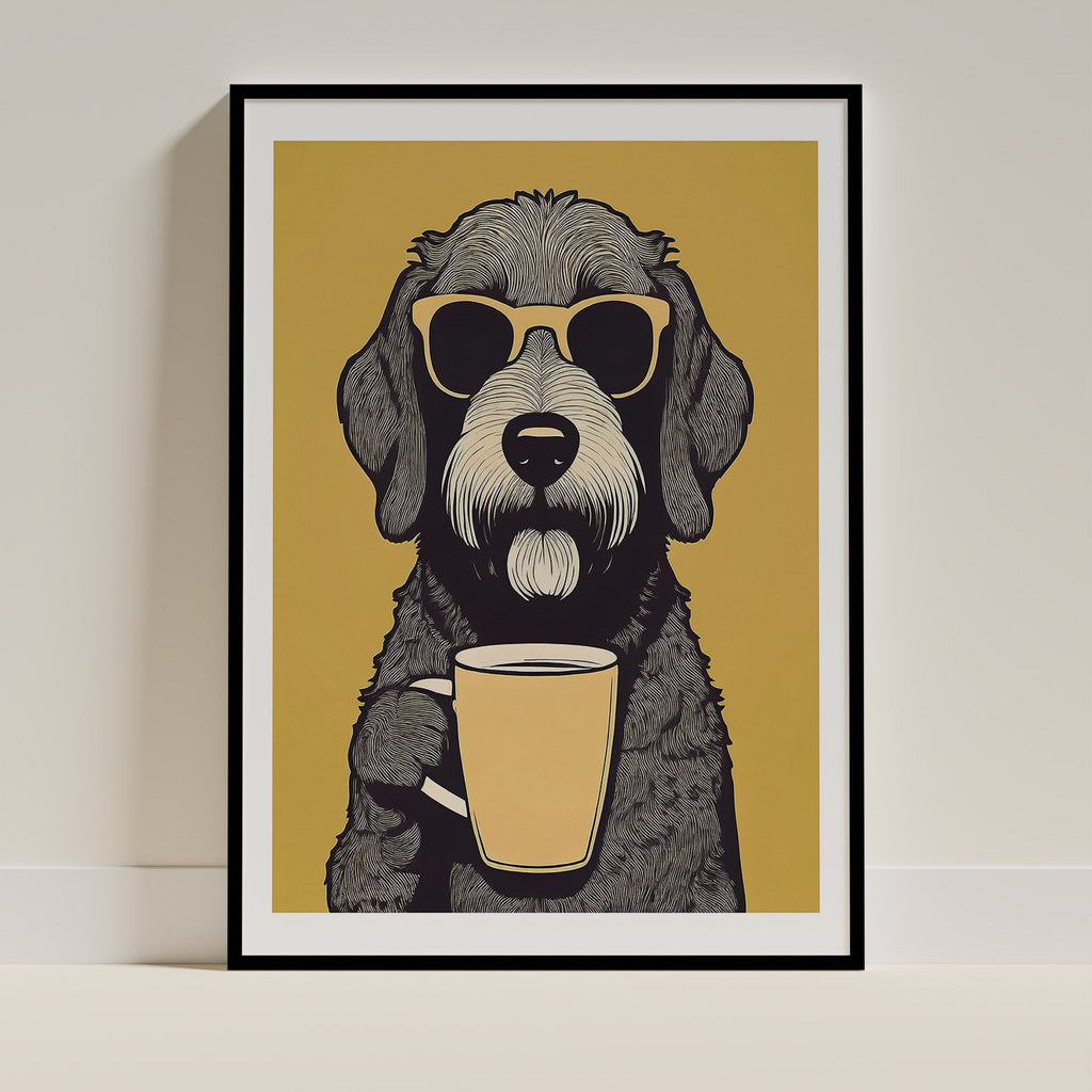 Labradoodle Chillin Coffee Dog image 0