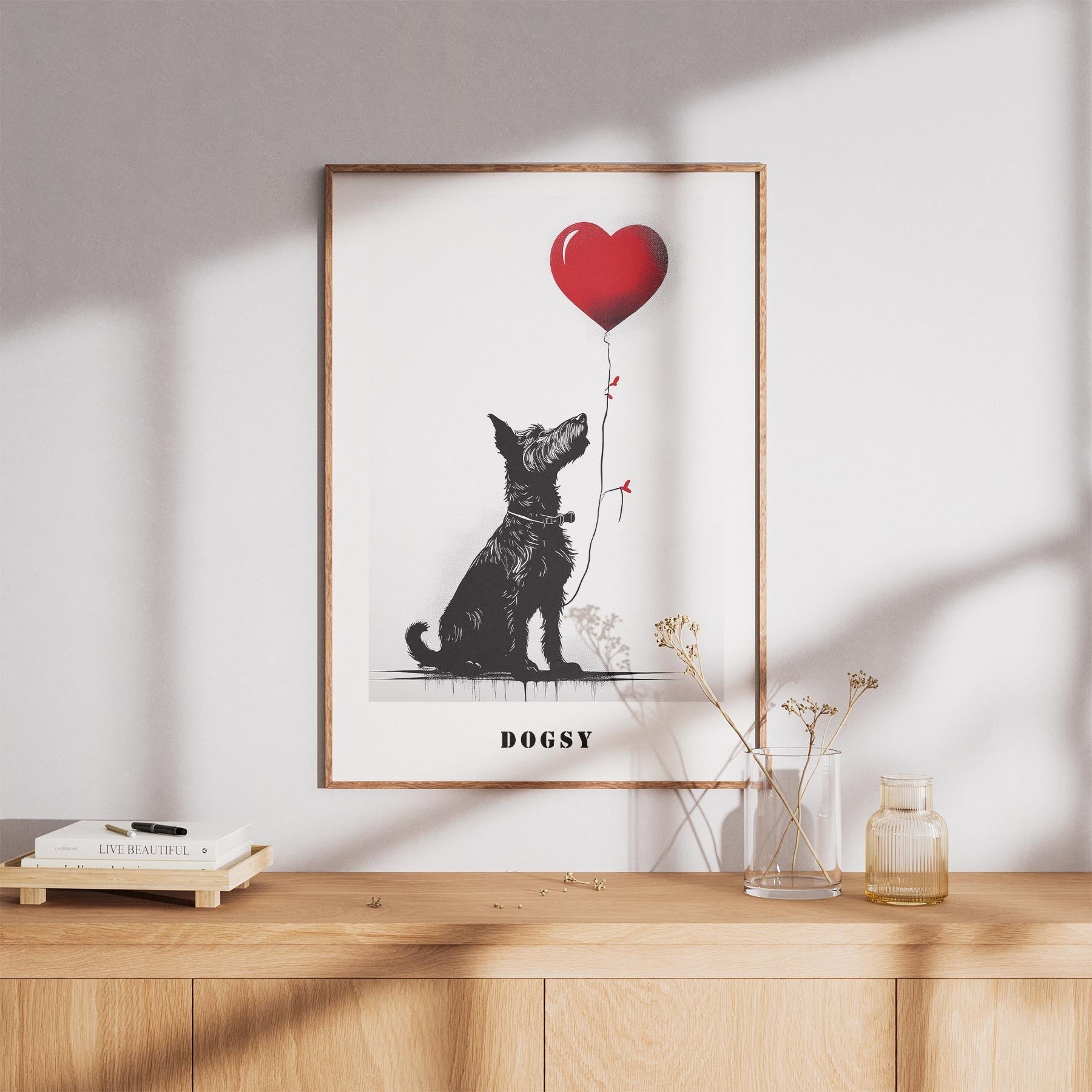 Fox Terrier DOGSY Series inspired by the Art of Banksy with text Dogsy image 8