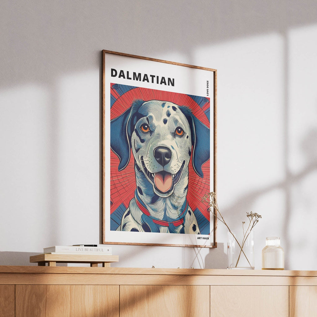 Dalmatian Hokusai Japanese Inspired Dog Series with Text image 5