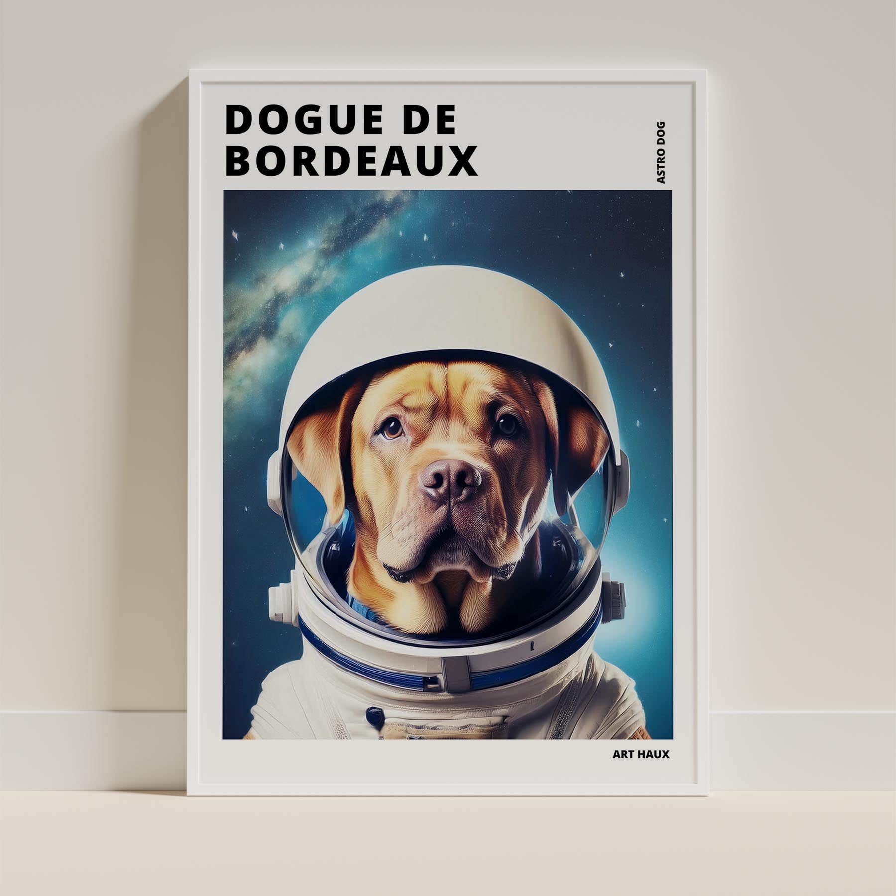Dogue de Bordeaux Astronaut Dog Series with Text Astro Dog image 9