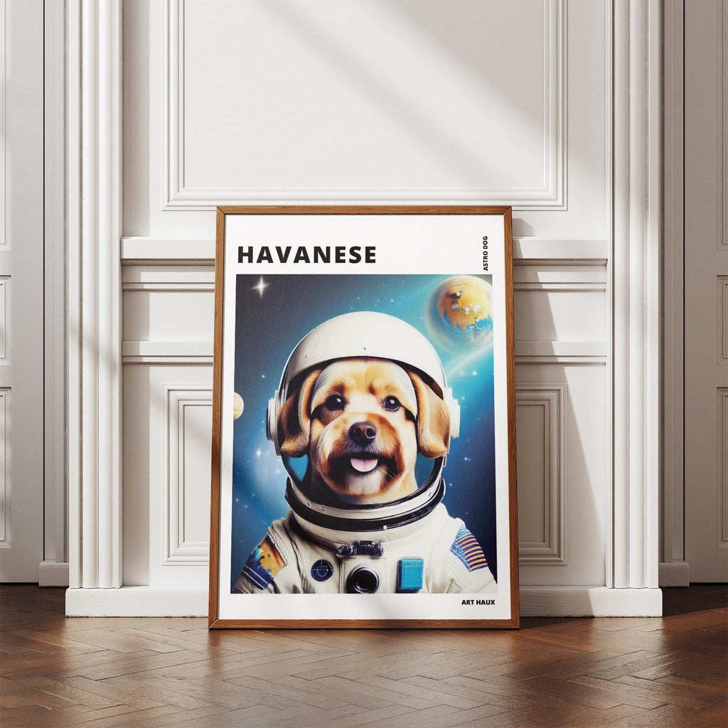 Havanese Astronaut Dog Series with Text Astro Dog image 4