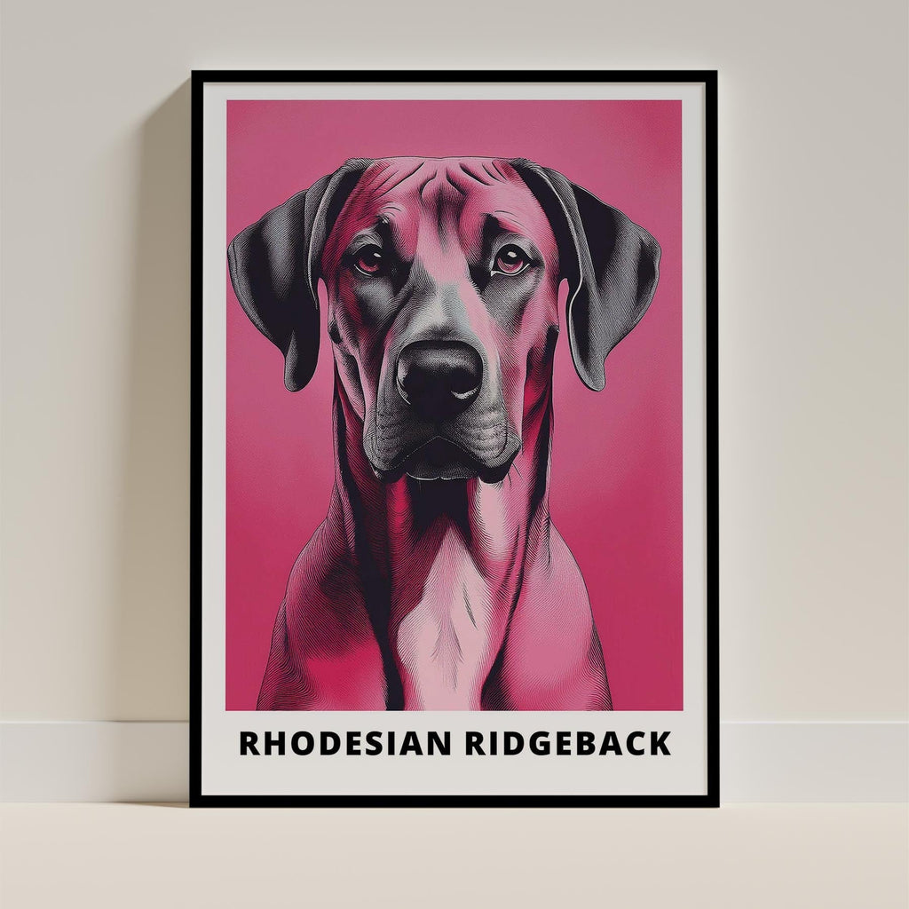 Rhoedesian Ridgeback Pink and Black Dog Series 1 image 0