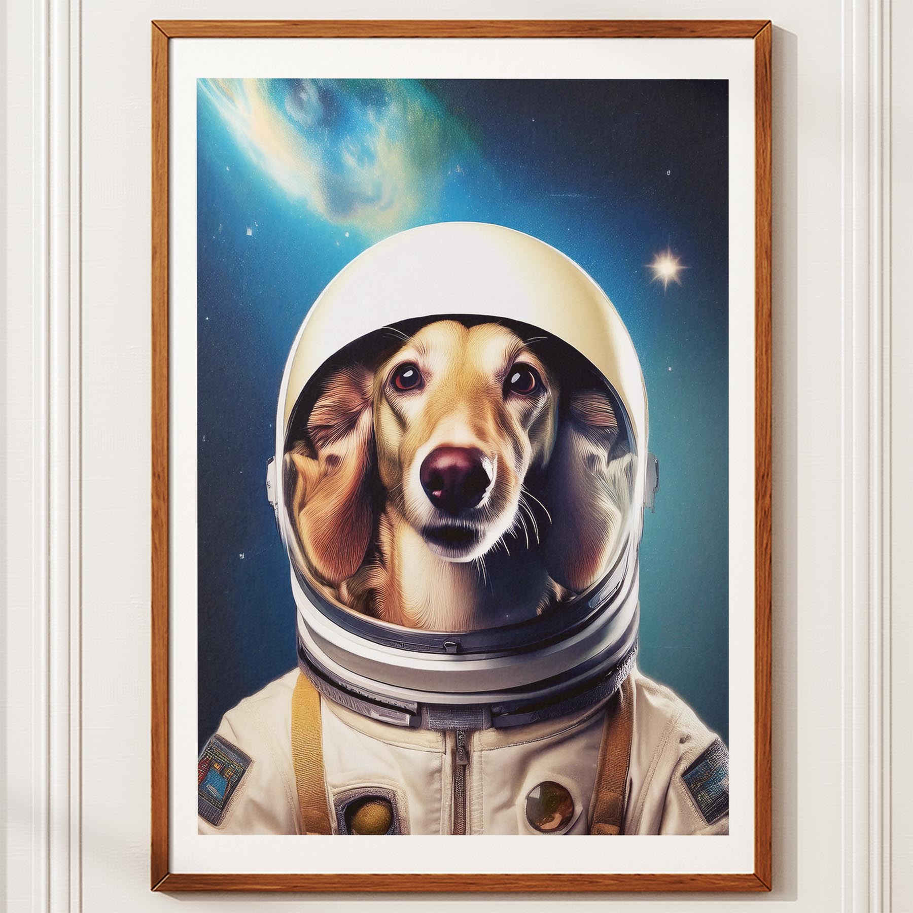 Borzoi Astronaut Dog Series image 10