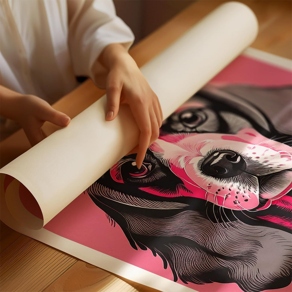 Cocker Spaniel Pink and Black Dog Series 1 image 1