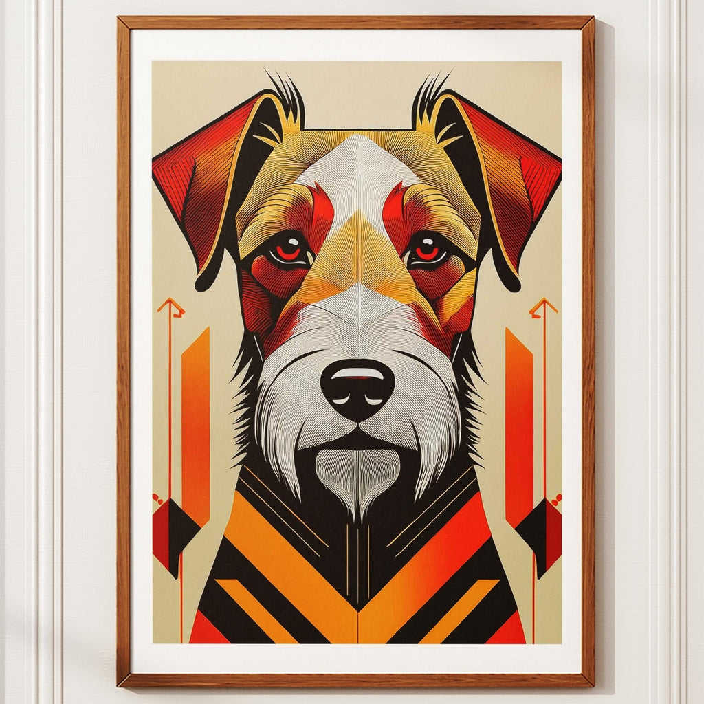 Irish Terrier Geometric Orange Series image 10