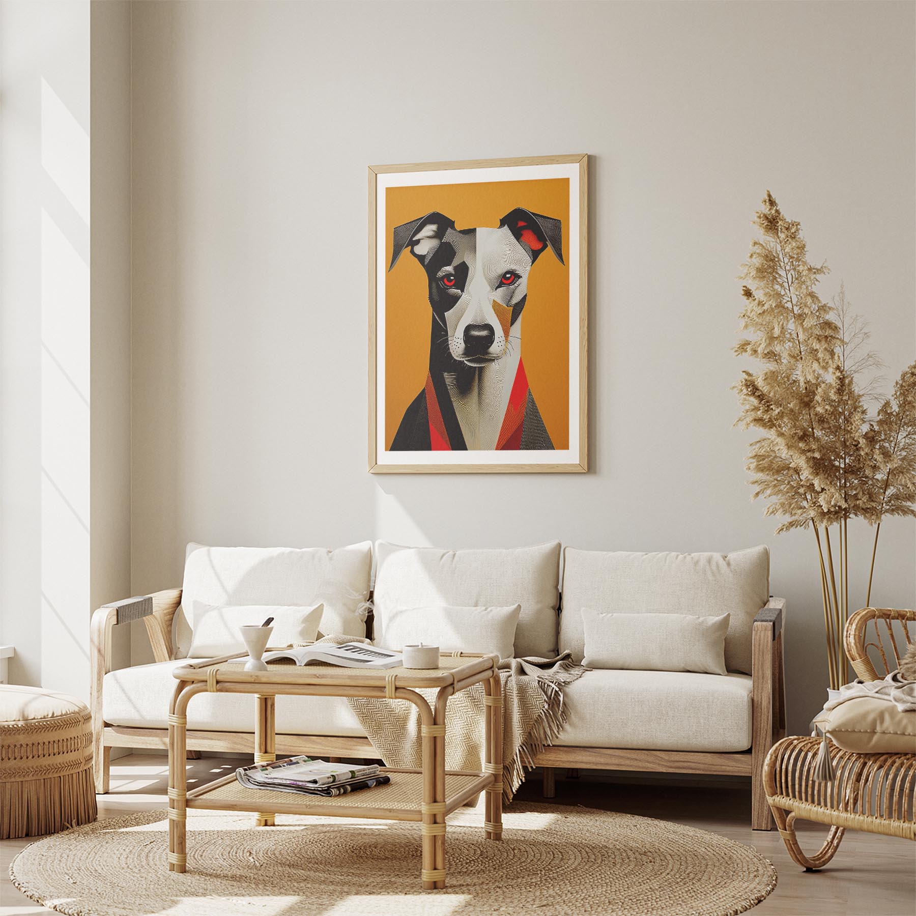 Whippet Geometric Orange Series image 2