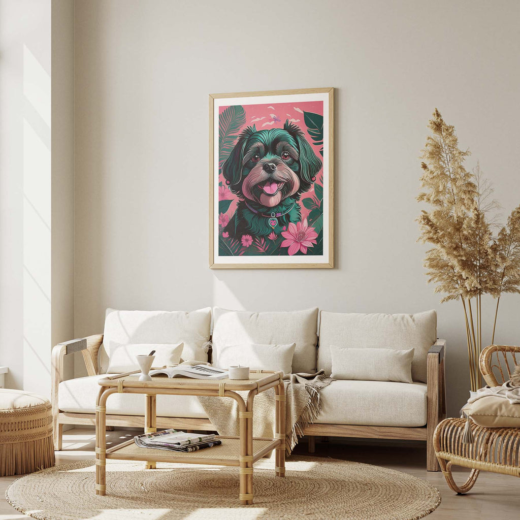 Shihpoo Flowery Dog image 2