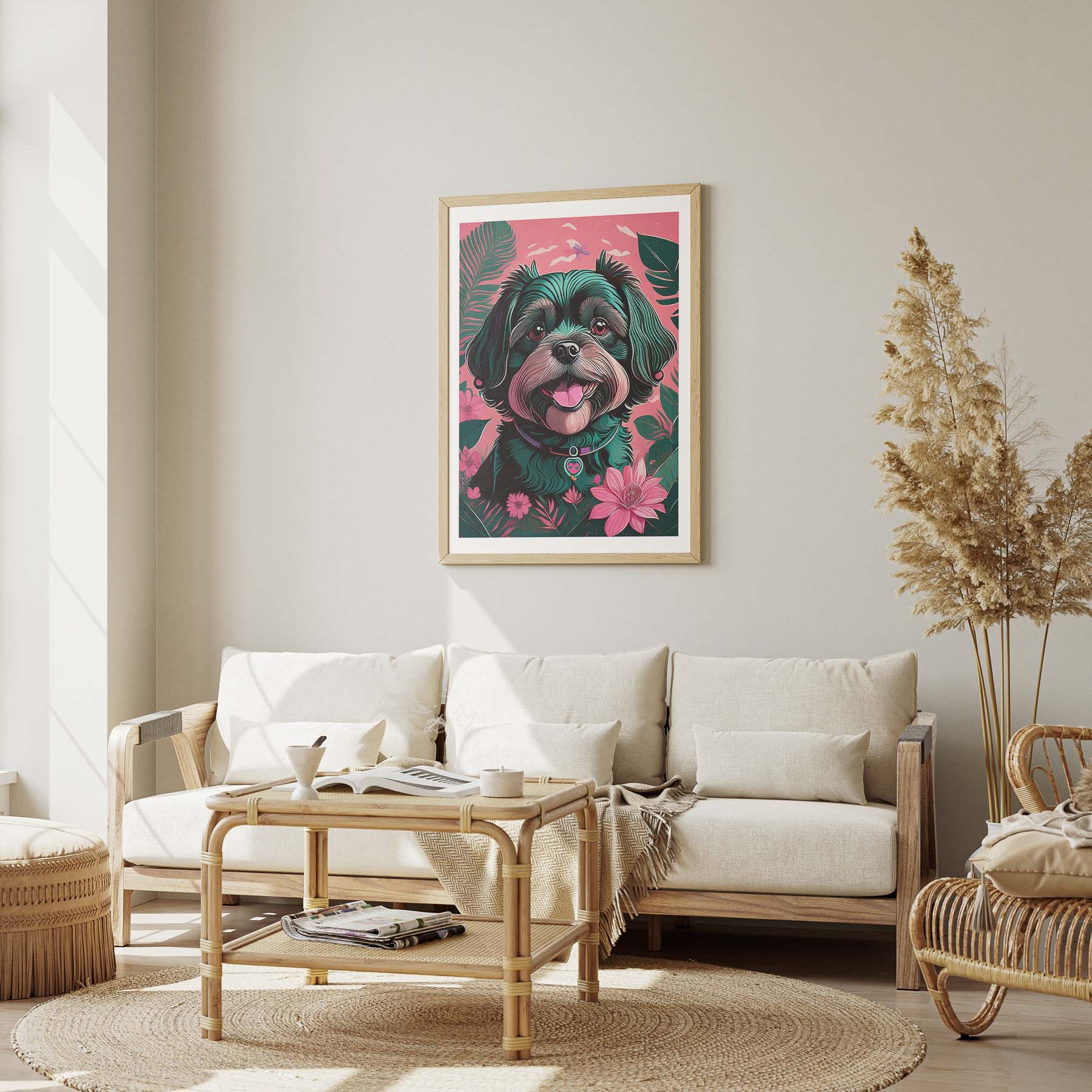 Shihpoo Flowery Dog image 2