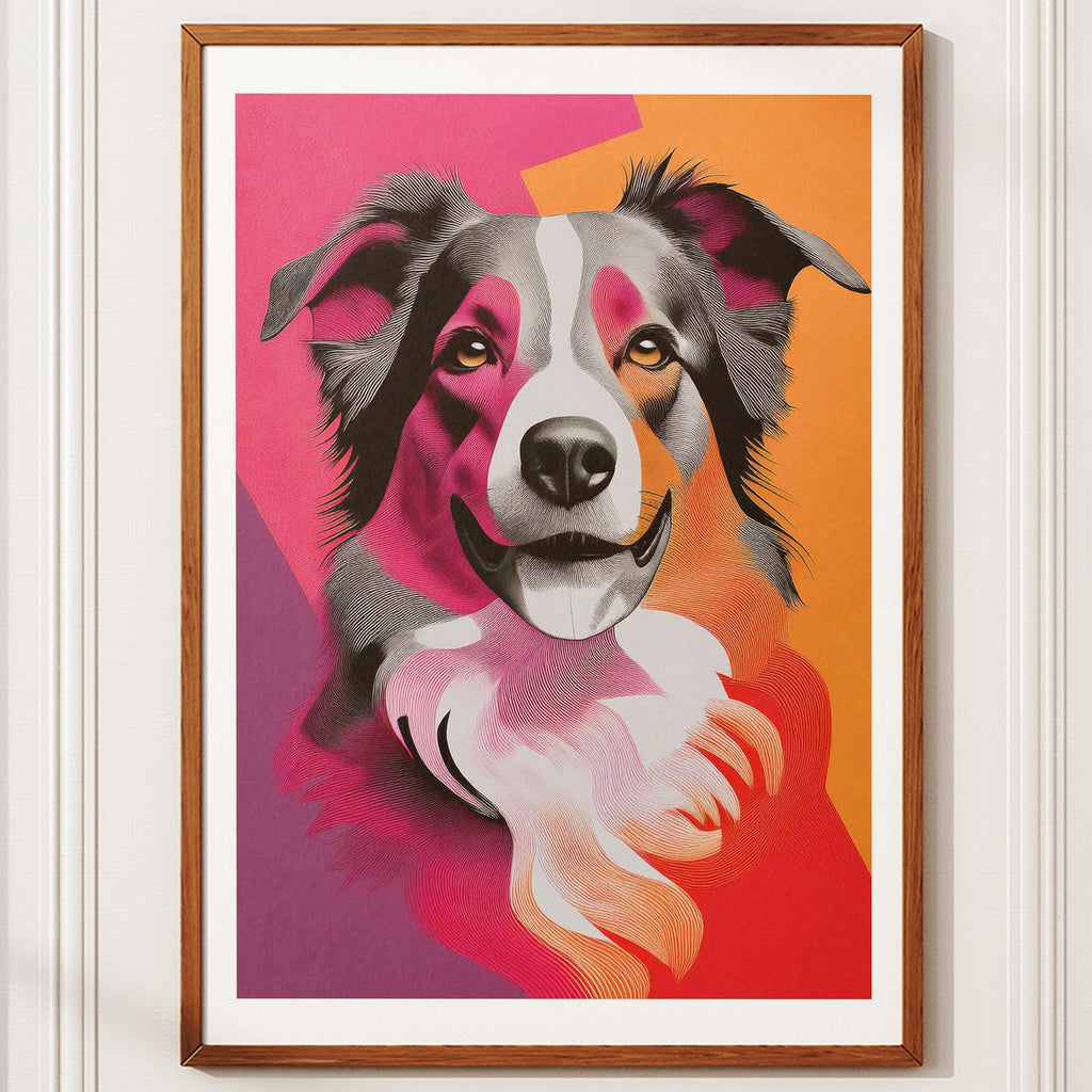 Border Collie Modern Pop Dog Series image 10