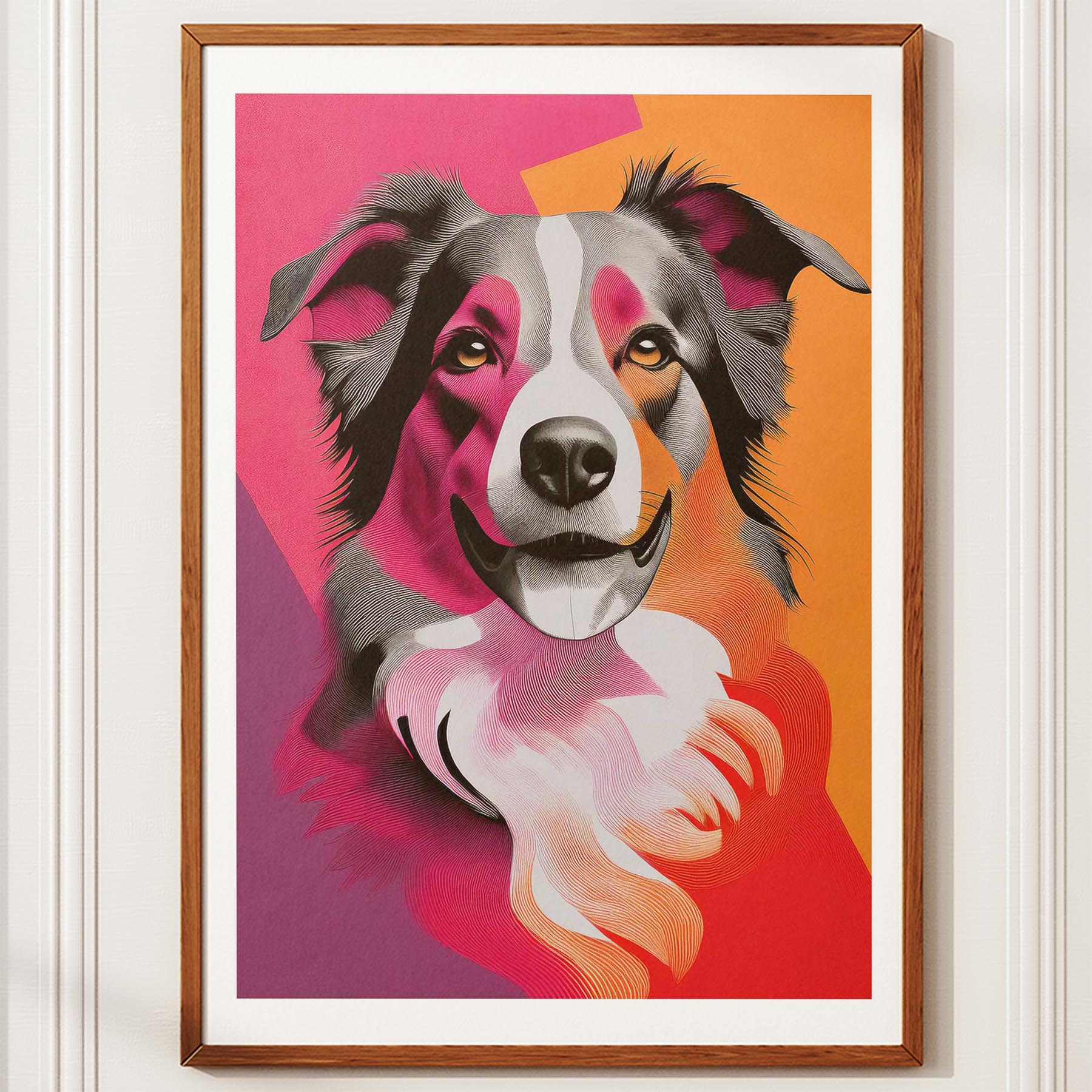 Border Collie Modern Pop Dog Series image 10