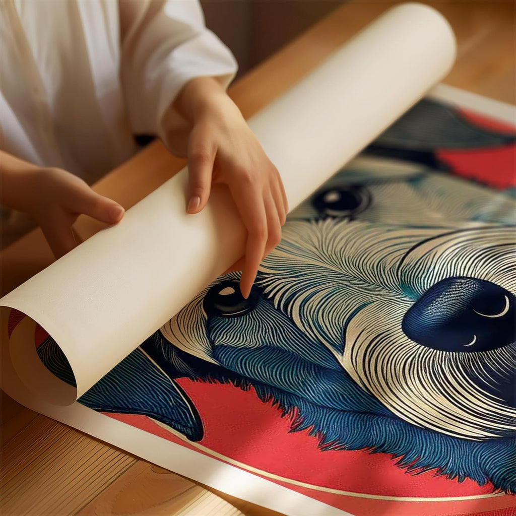 Irish Terrier Hokusai Japanese Inspired Dog Series image 1