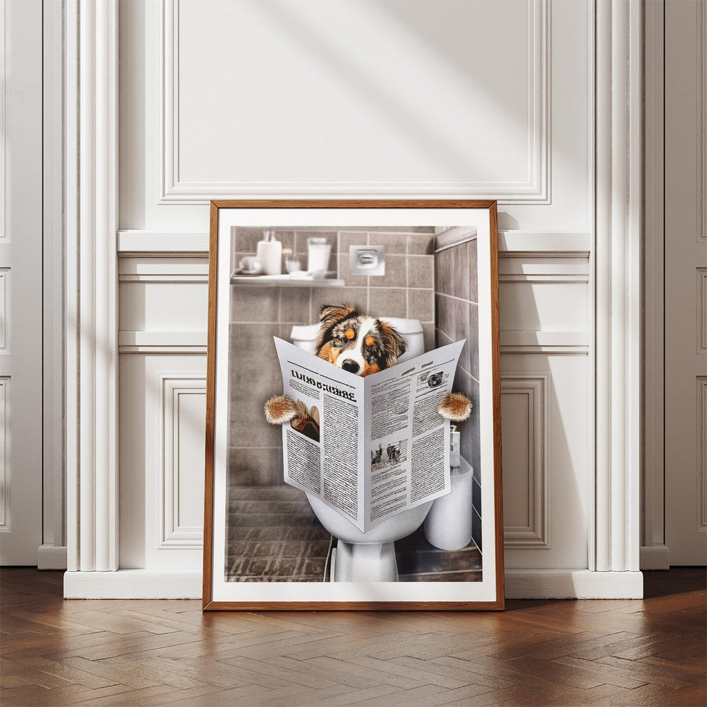 Australian Shepherd Toilet Humour Dog Series 4 image 4