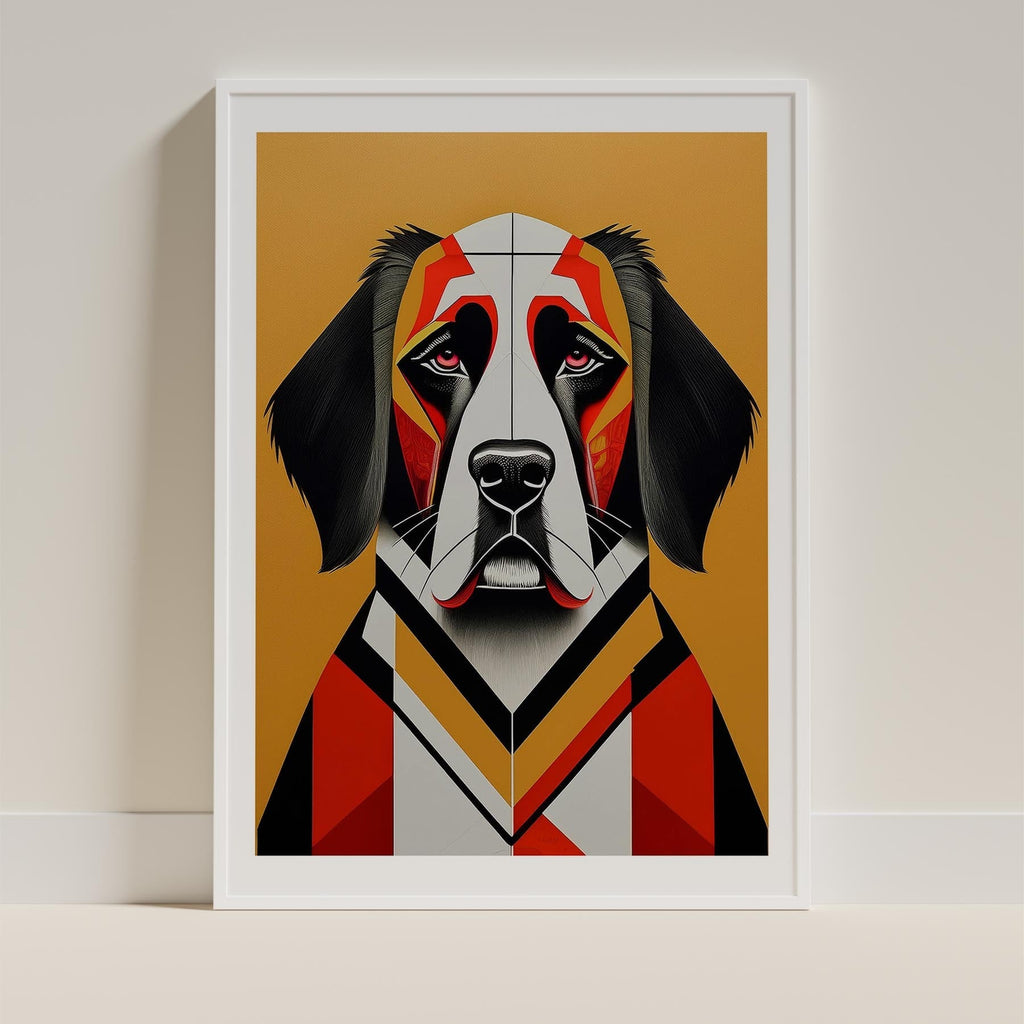 Saint Bernard Geometric Orange Series image 9