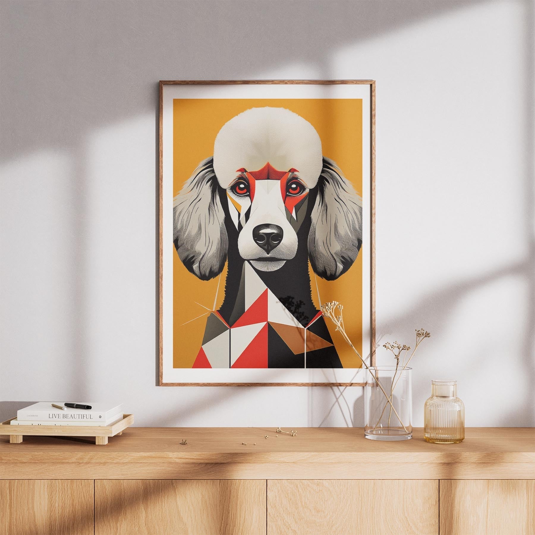 Poodle Geometric Orange Series image 8
