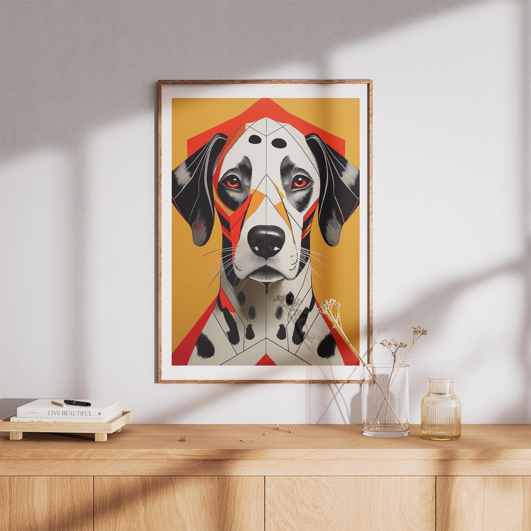 Dalmatian Geometric Orange Series image 8