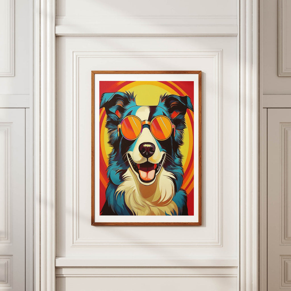 Border Collie In Colourful Sunnies 1 image 2