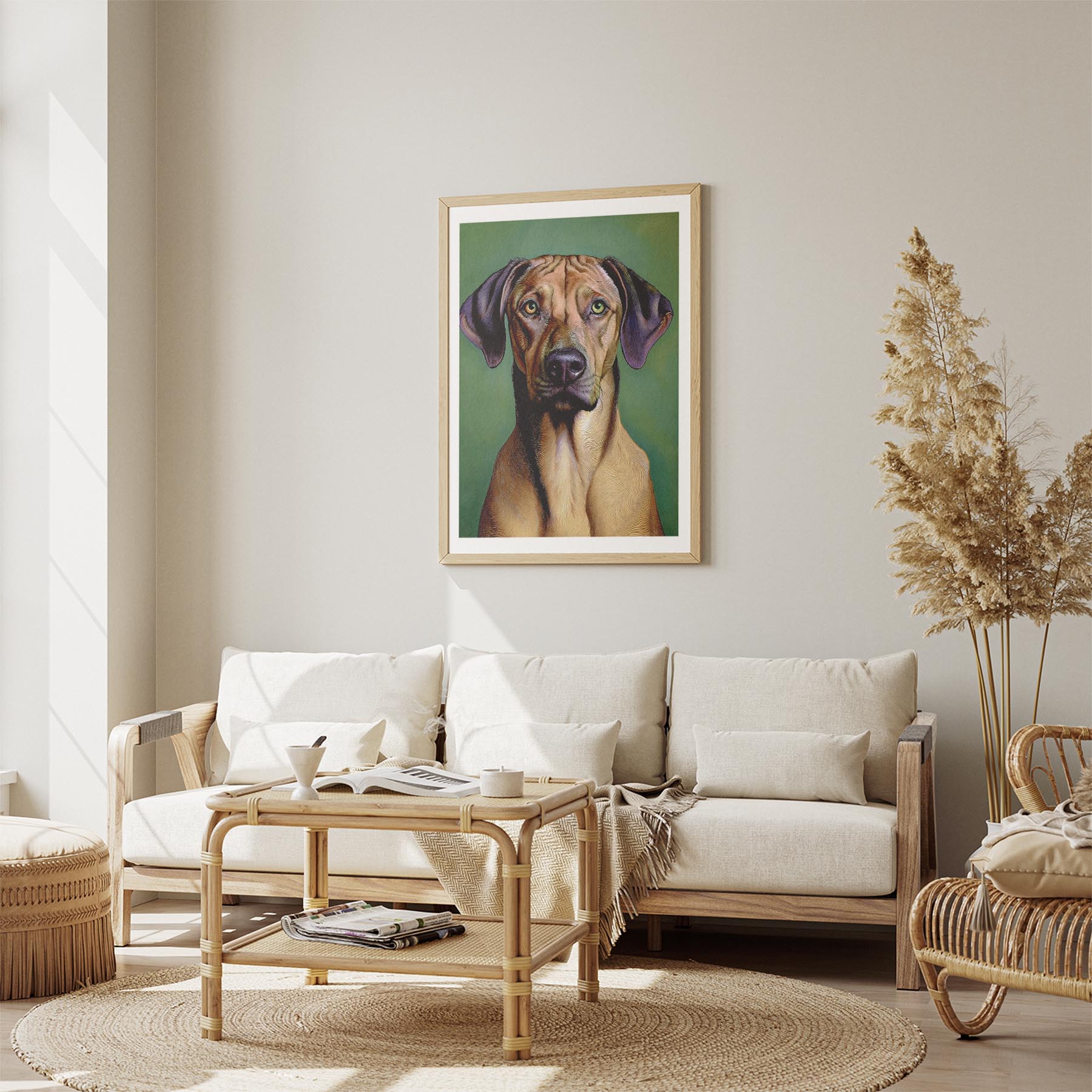 Rhoedesian Ridgeback Green Painted Series image 2
