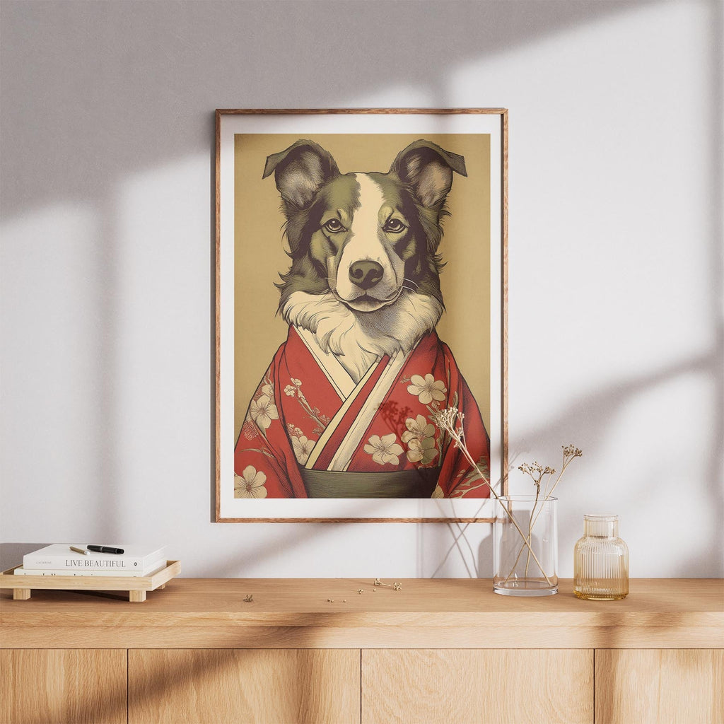 Border Collie Japanse Kimono Dog Series image 8
