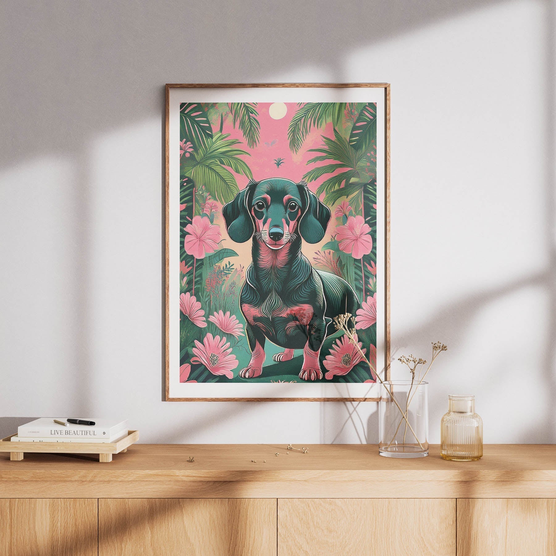 Miniature Dachshund Flowery Dog image 8