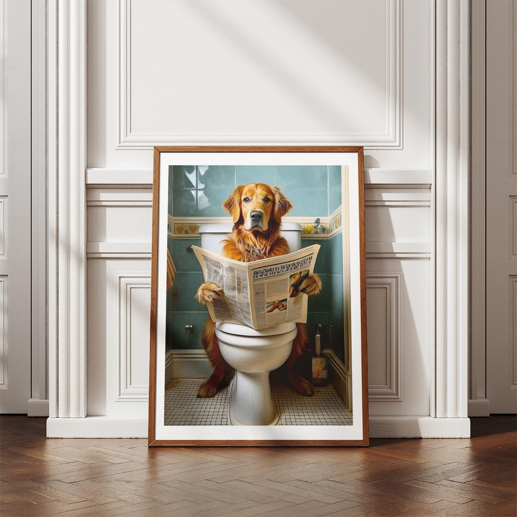 Golden Retriever Toilet Humour Dog Series 3 image 4