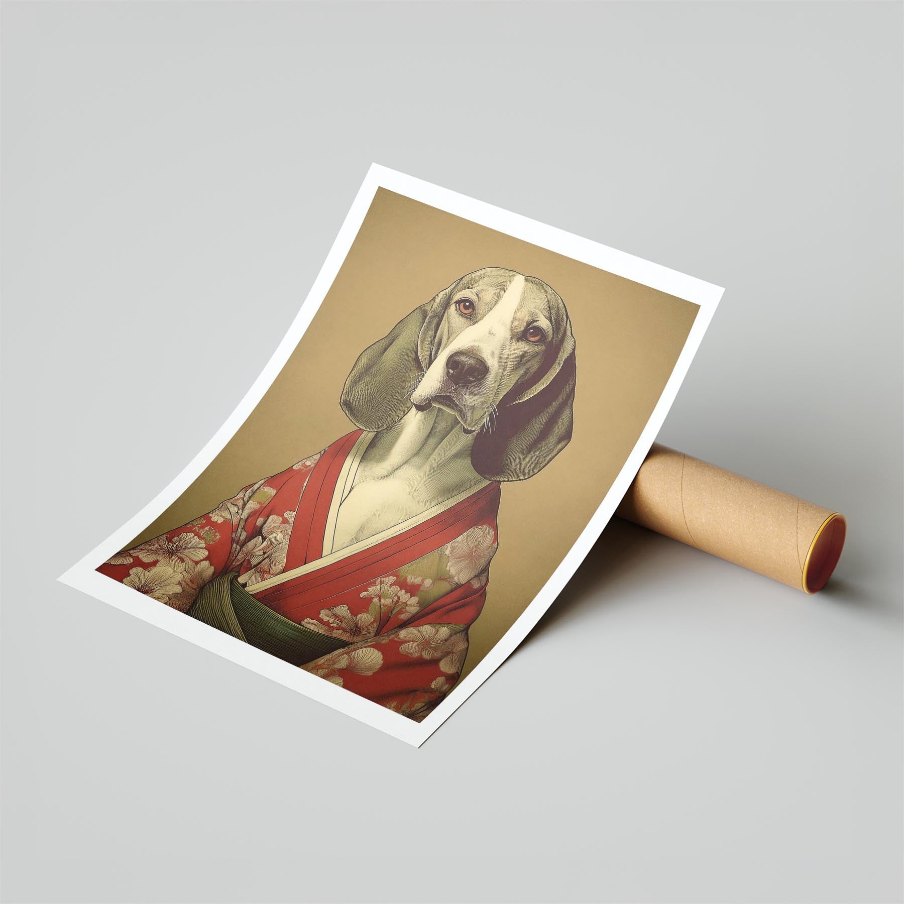Basset Hound Japanse Kimono Dog Series image 6