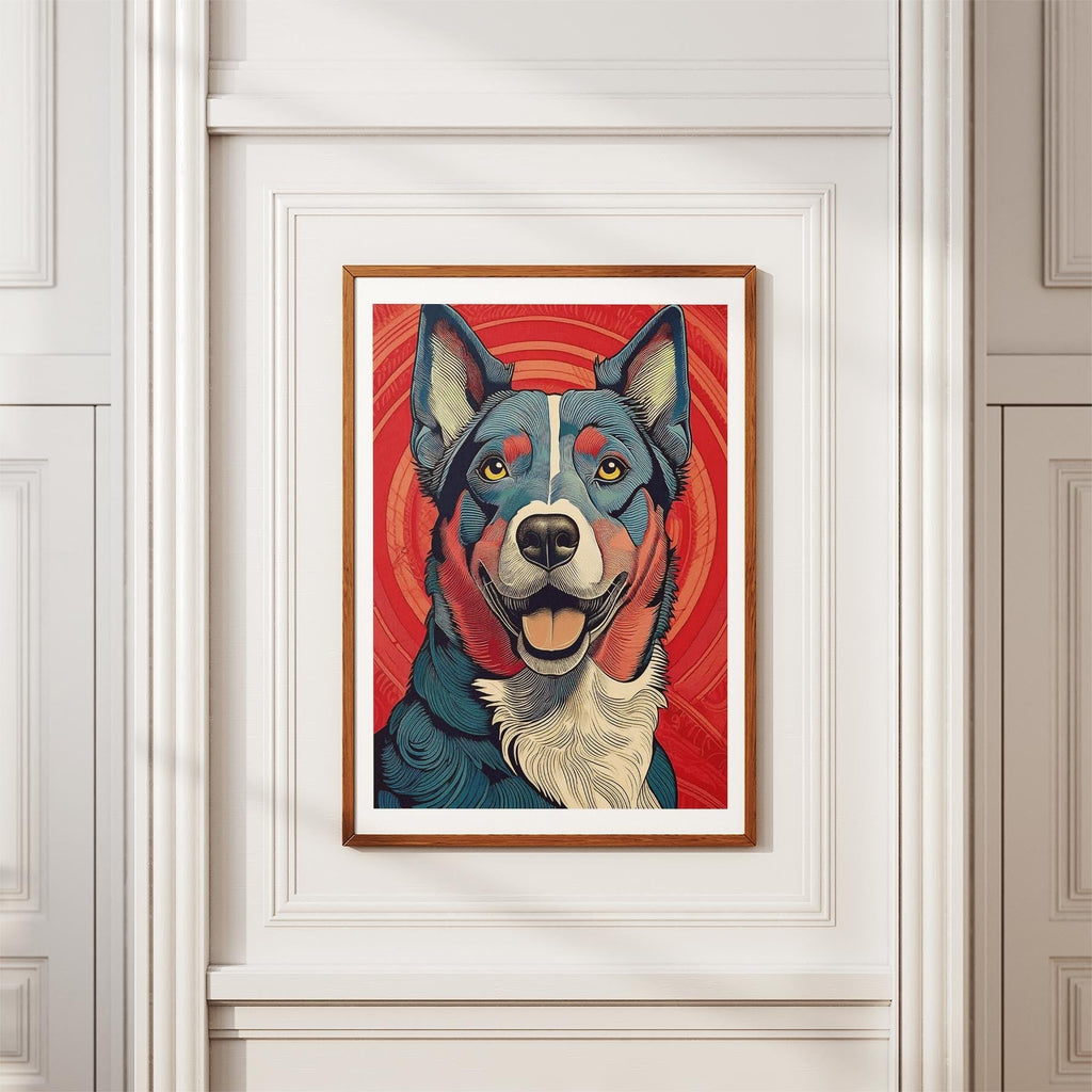 Kelpie Hokusai Japanese Inspired Dog Series 1 image 3