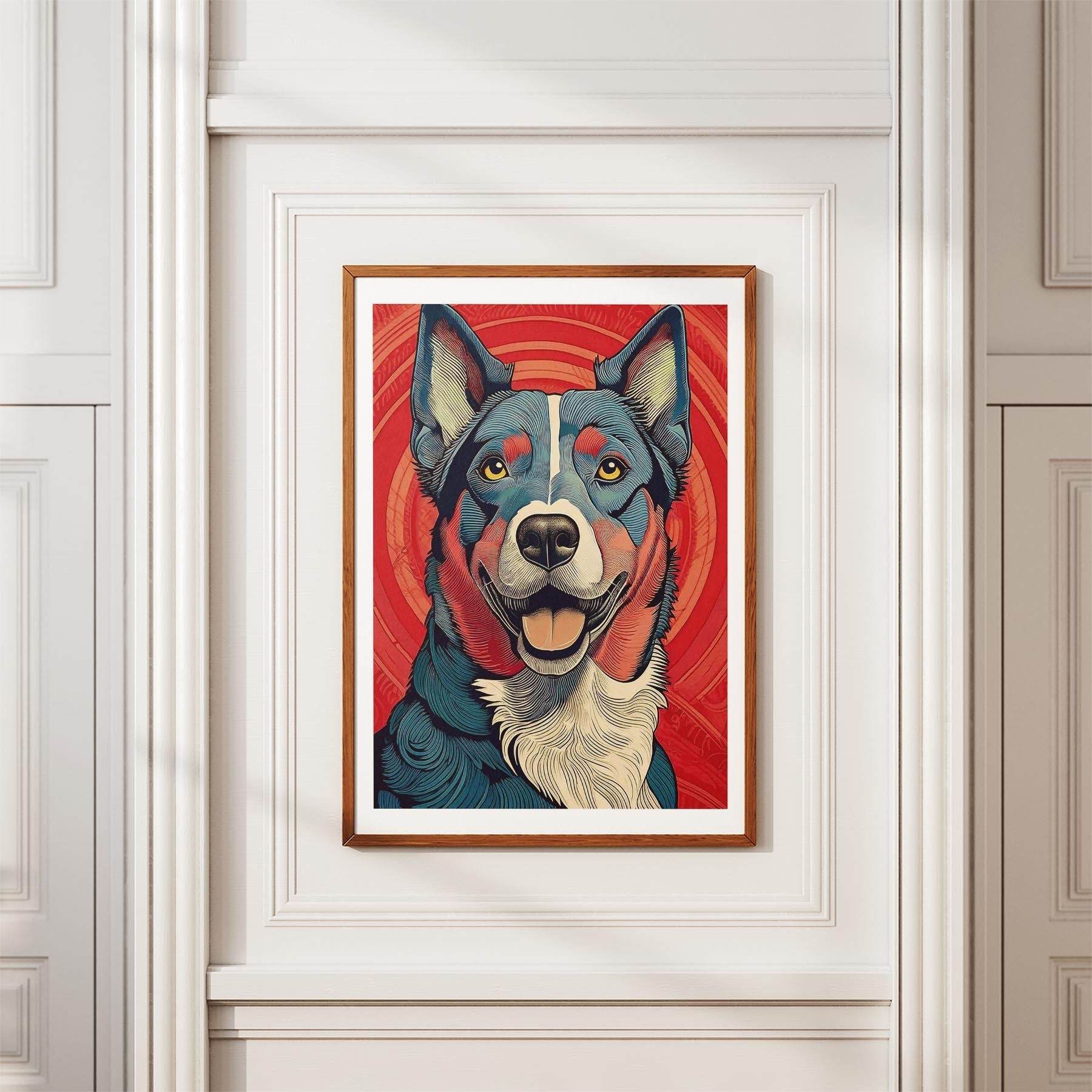 Kelpie Hokusai Japanese Inspired Dog Series 1 image 3