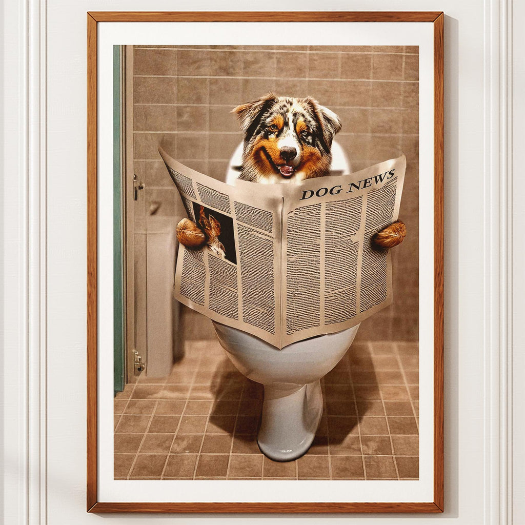 Australian Shepherd Toilet Humour Dog Series 1 image 10