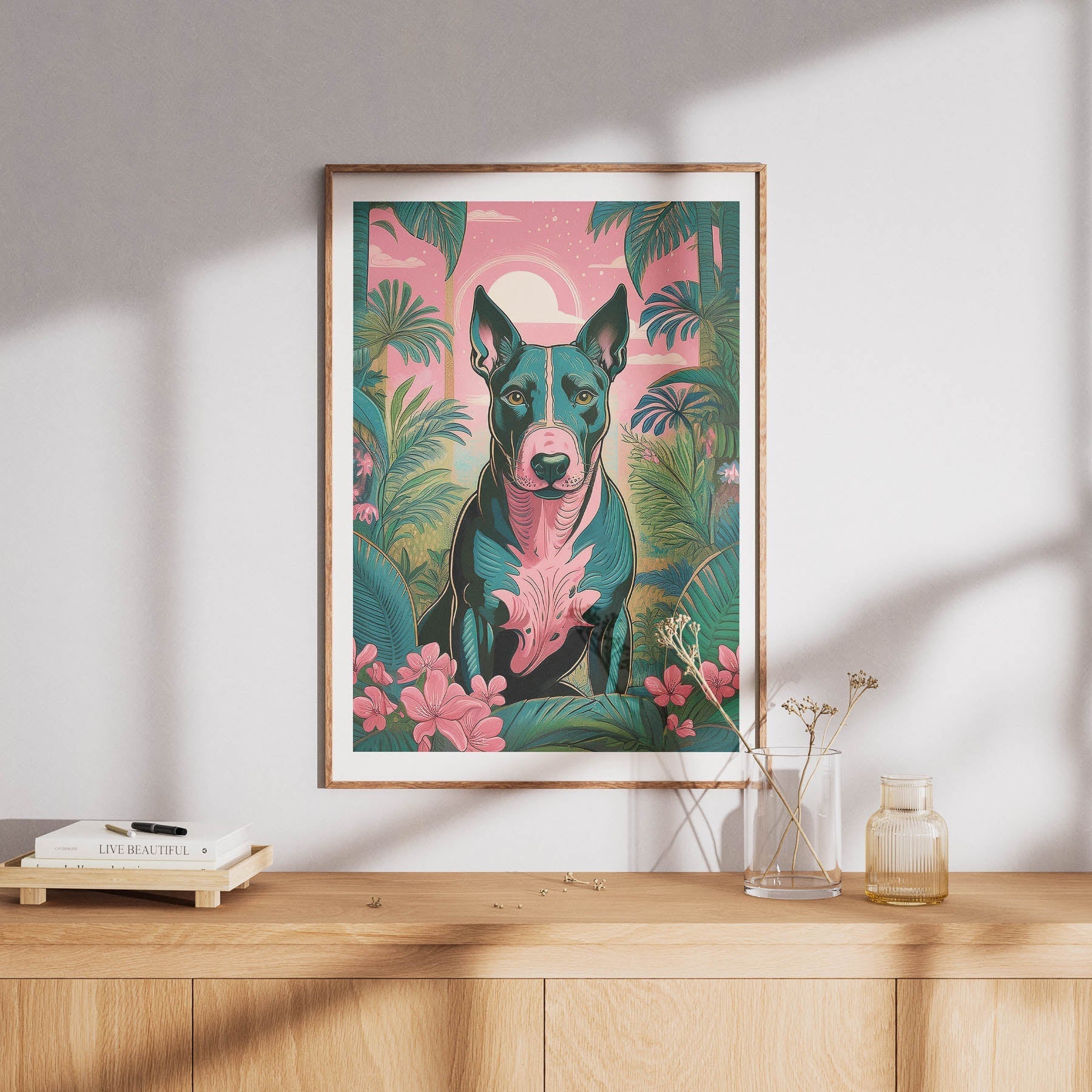 Bull Terrier Flowery Dog image 17