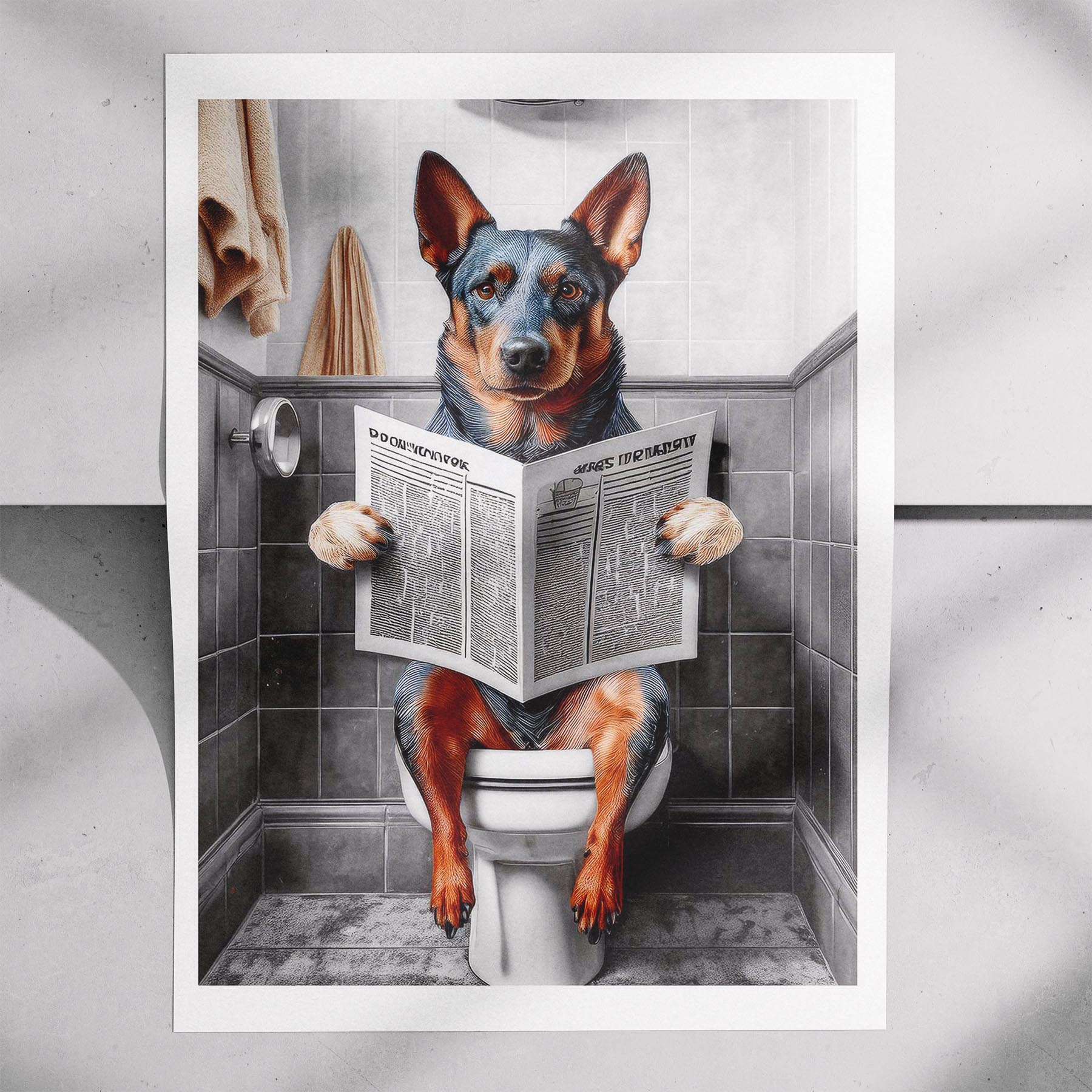 Cattle Dog Toilet Humour Dog Series 2 image 7