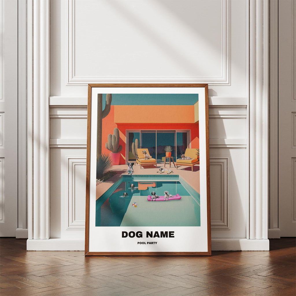 English Setter Custom Pool Party WITH TEXT image 4