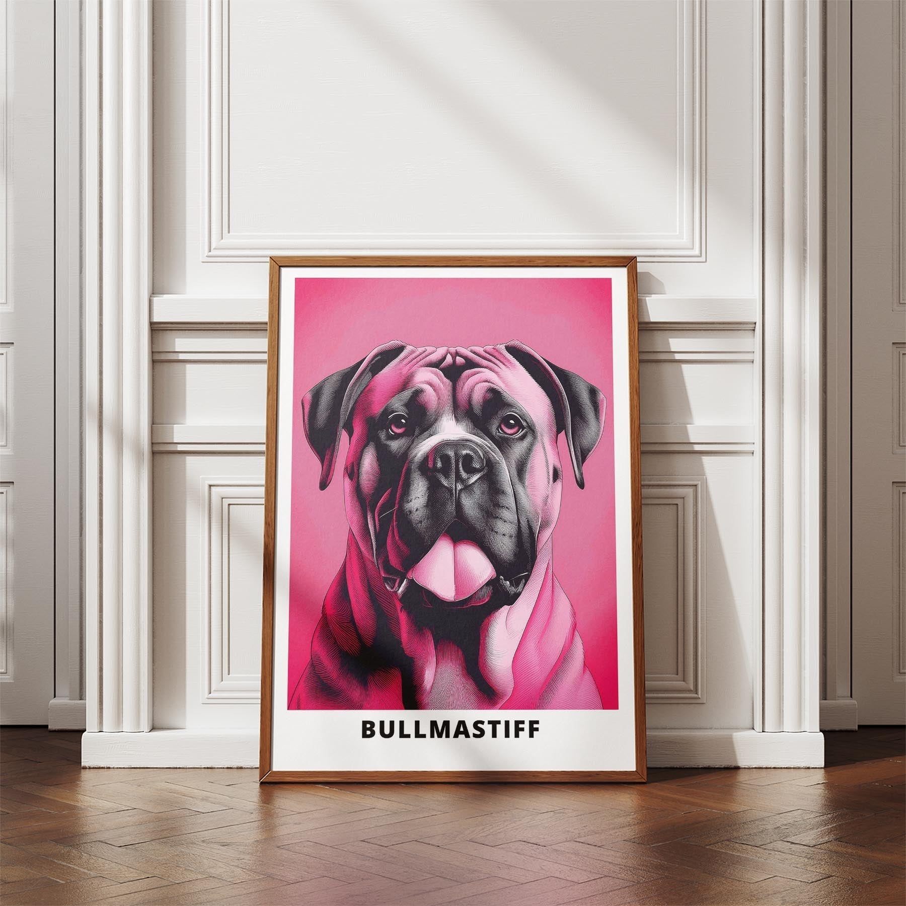 Bullmastiff Pink and Black Dog Series 1 image 4
