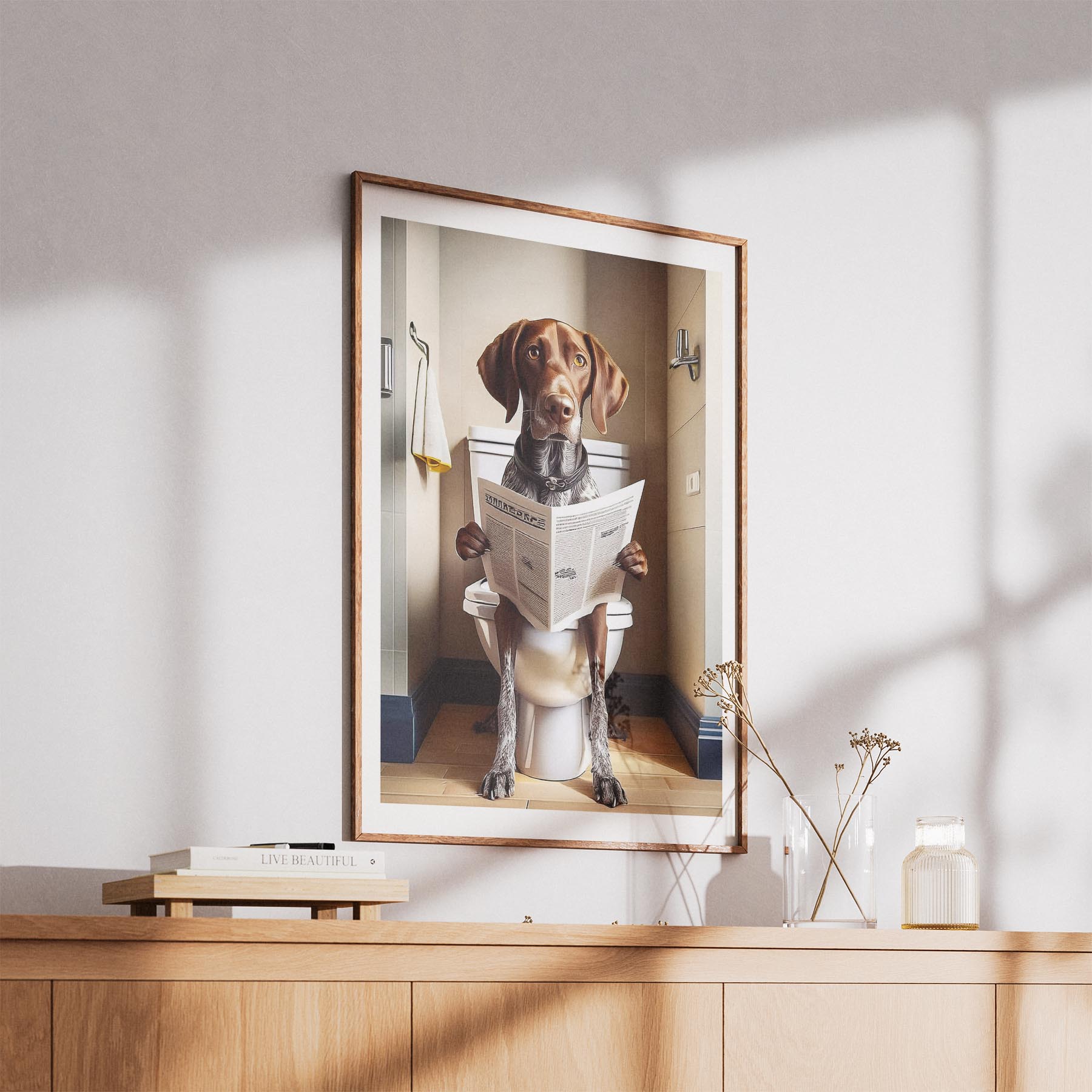 German Pointer Toilet Humour Dog Series image 5