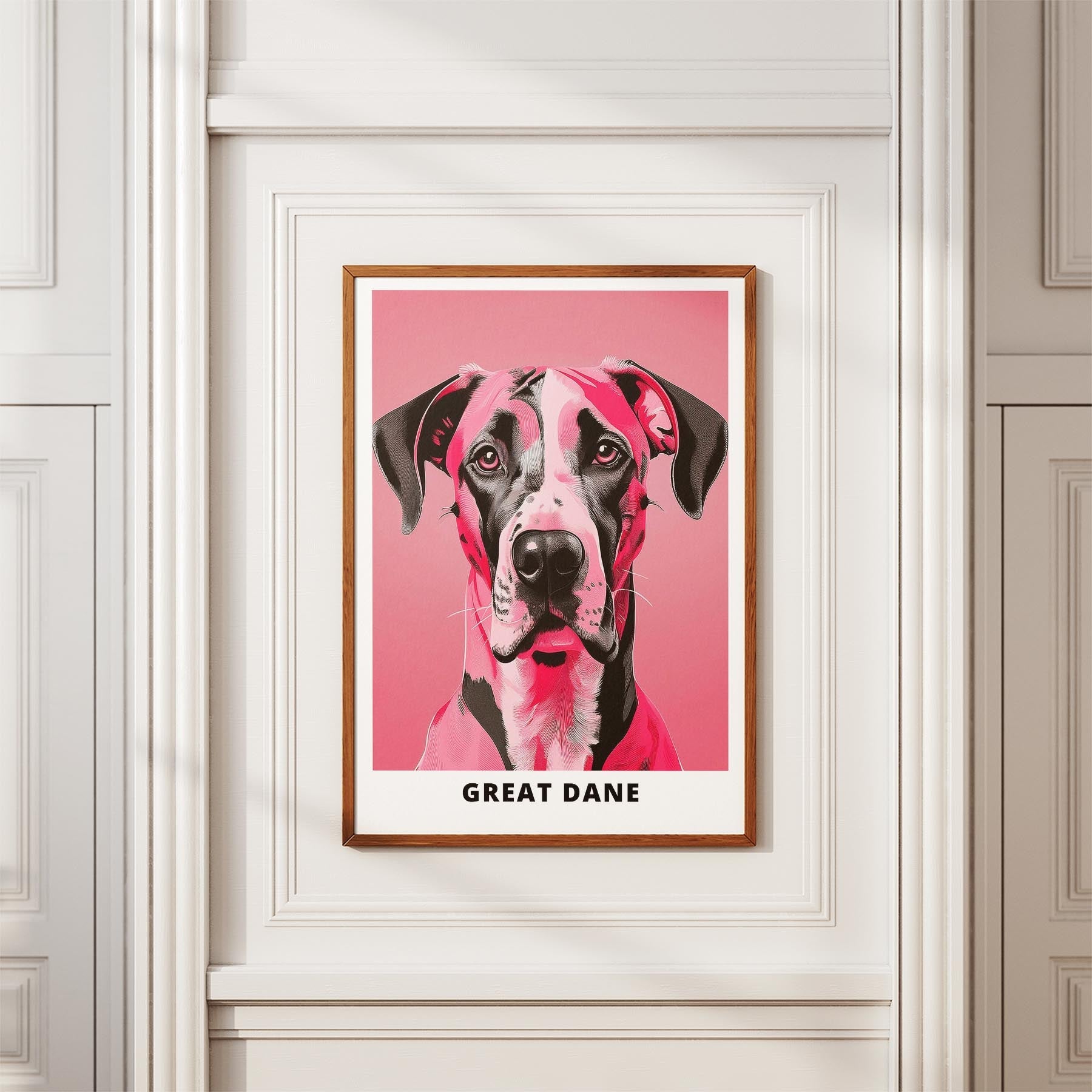 Great Dane Pink and Black Dog Series 5 image 3