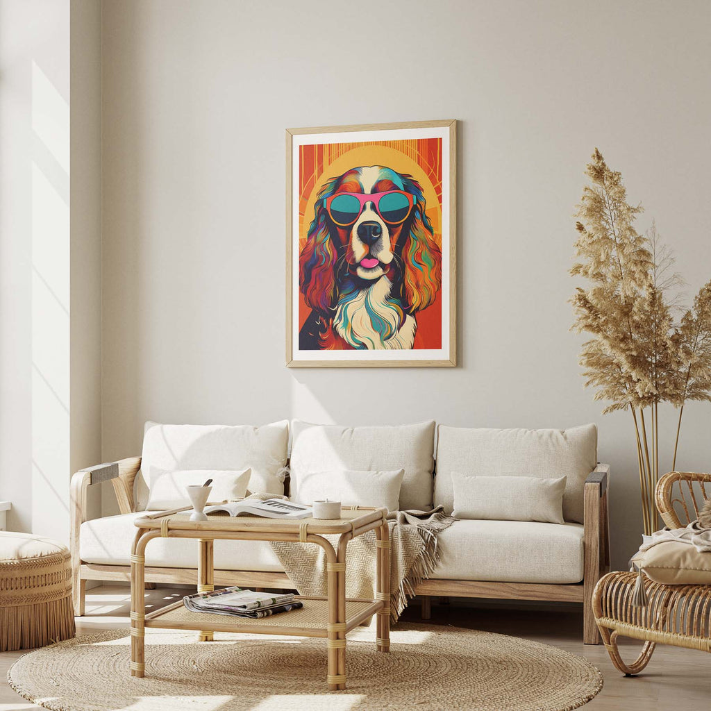 Cavalier King Charles Spaniel In Colourful Sunnies 1 image 1