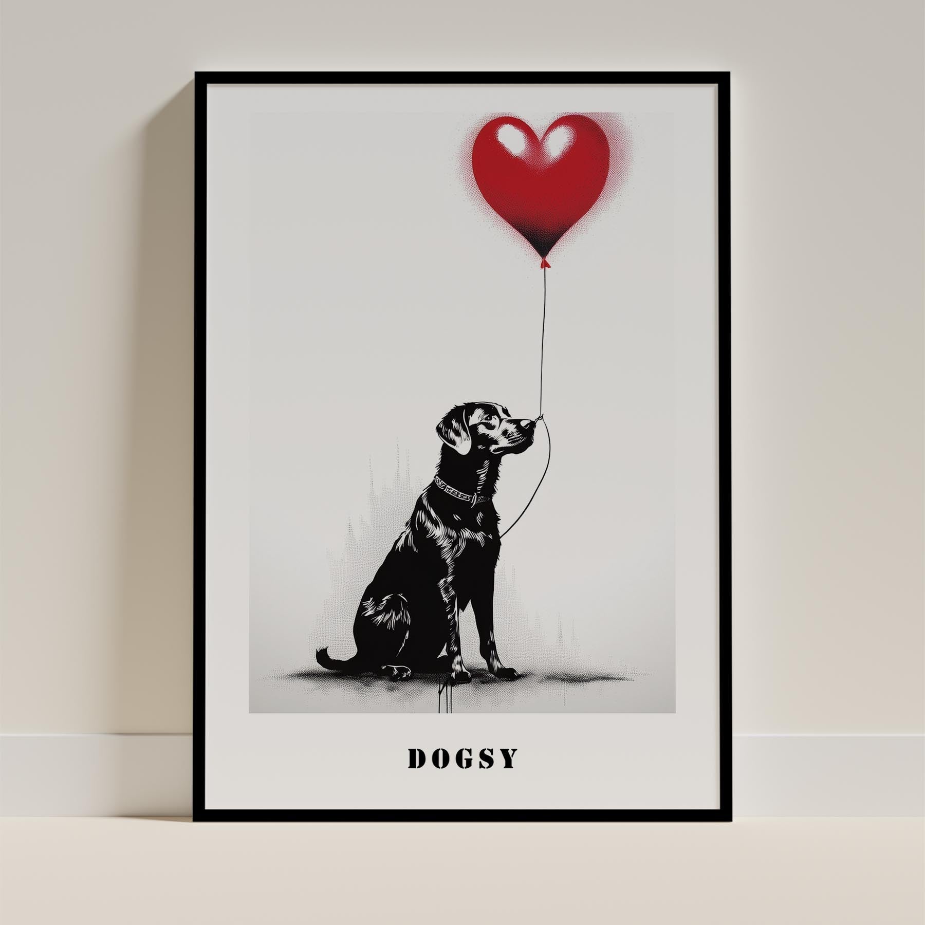 Labrador Retriever DOGSY Series inspired by the Art of Banksy with text Dogsy image 11