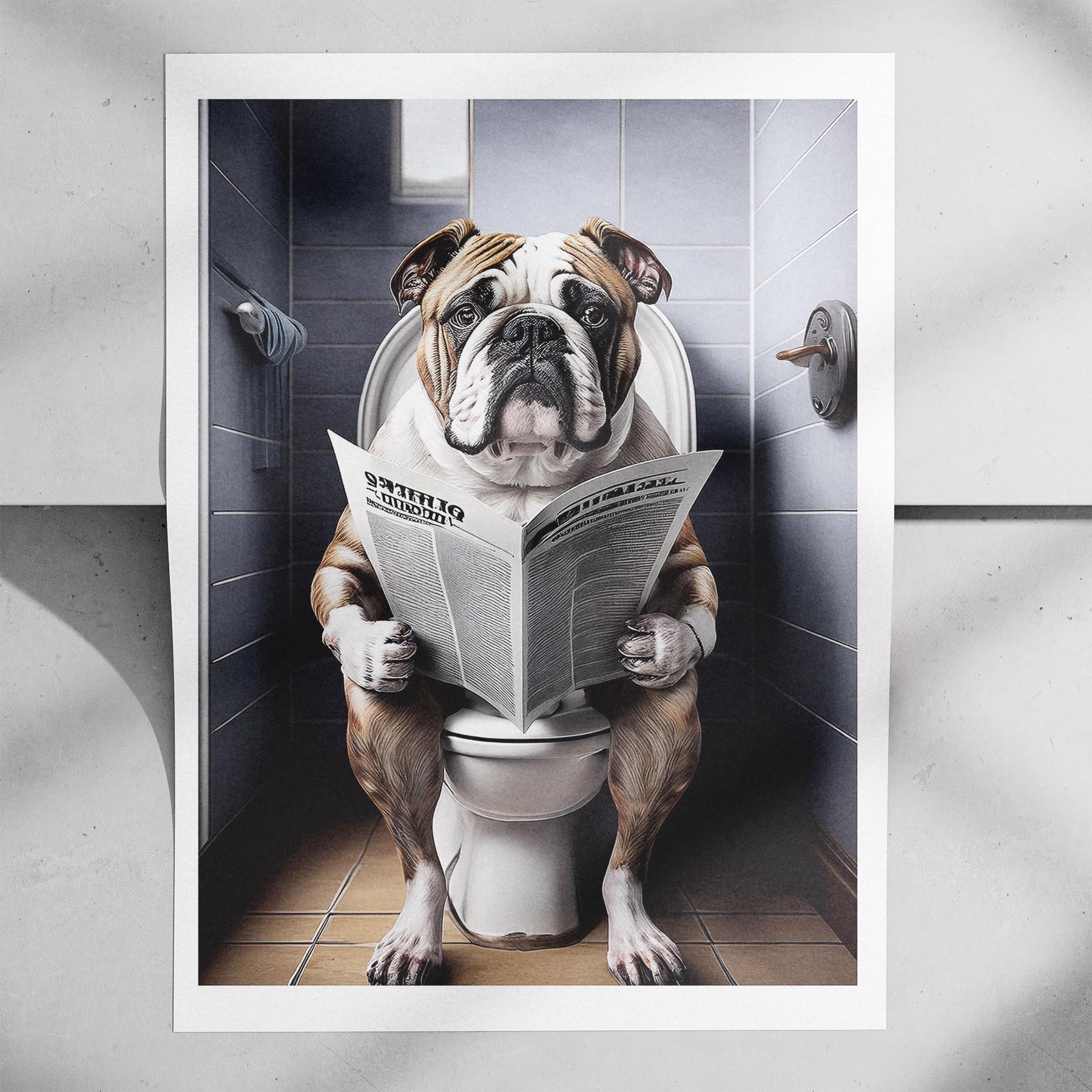 Bulldog Toilet Humour Dog Series 8 image 7