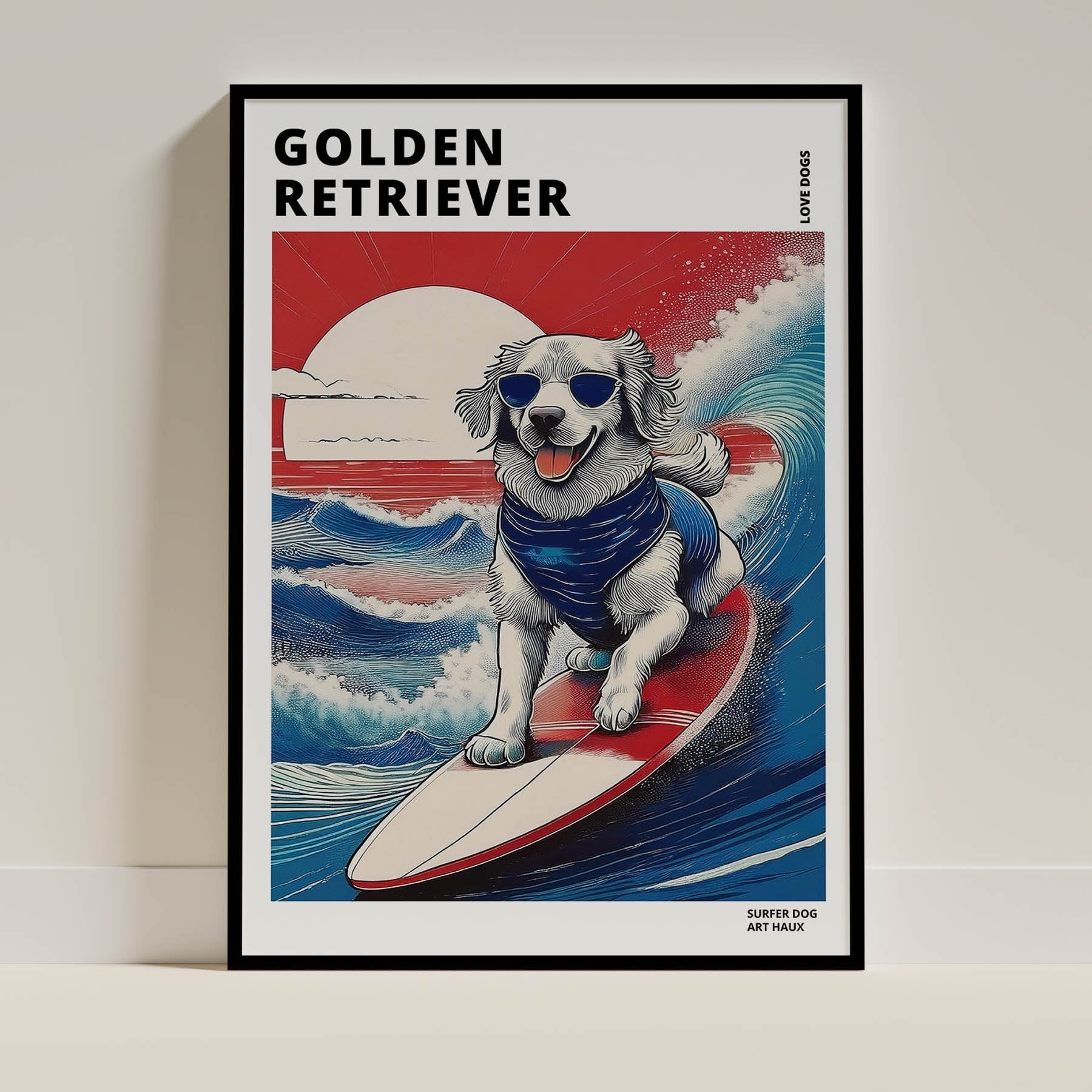 Golden Retriever Dog Art Print Unframed Vol 2 | 11 Unique Designs | Wall Art Gift for Dog Lovers - Image 2 | Dogsy & Co