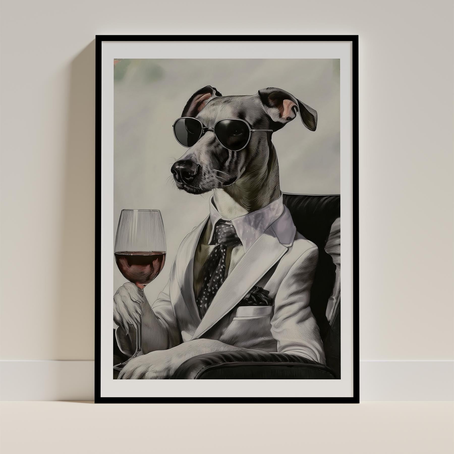 Whippet Dog Art Print Unframed Vol 1 | 11 Unique Designs | Wall Art Gift for Dog Lovers - Image 6 | Dogsy & Co