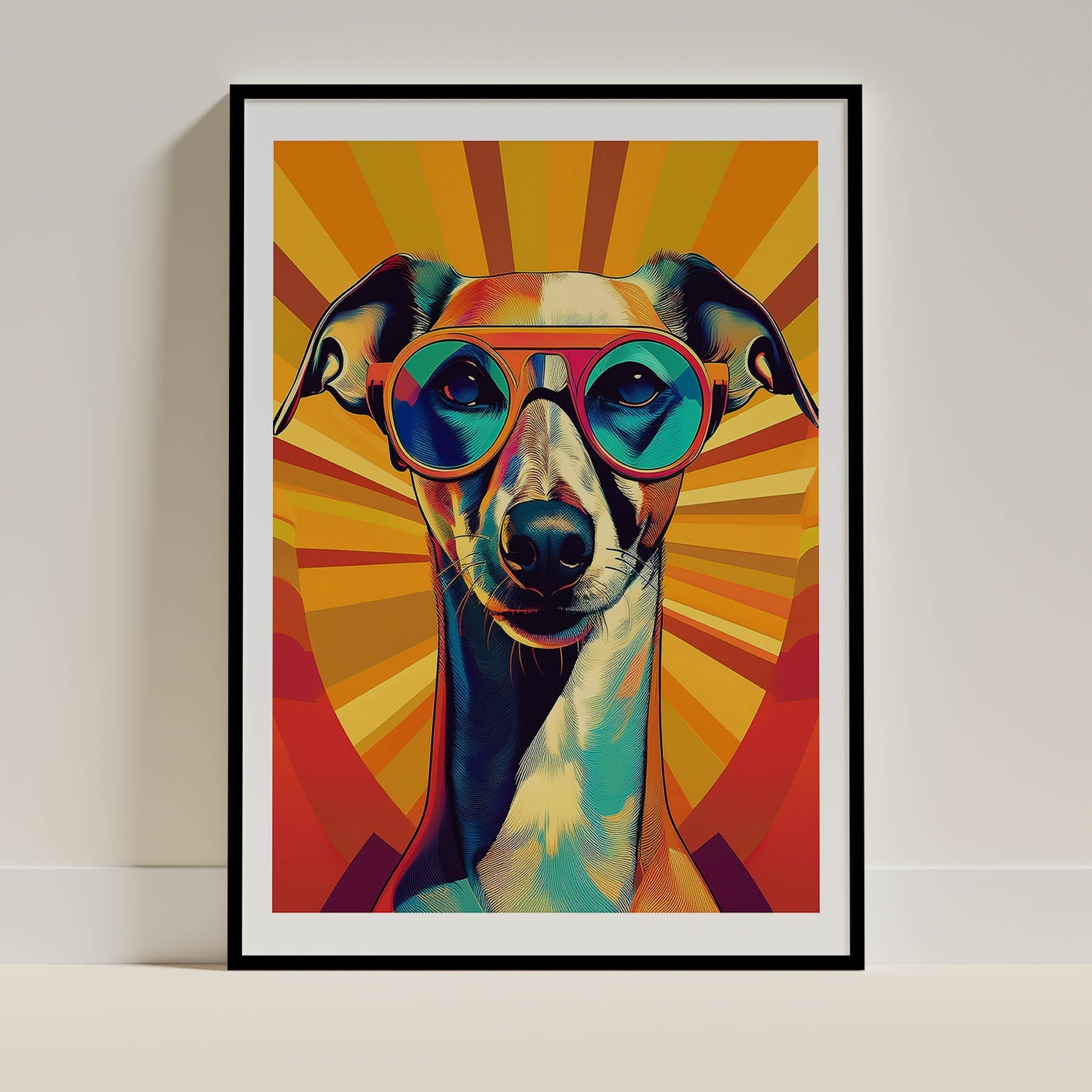 Grayhound Dog Art Print Unframed | 3 Unique Designs | Wall Art Gift for Dog Lovers | Dogsy & Co