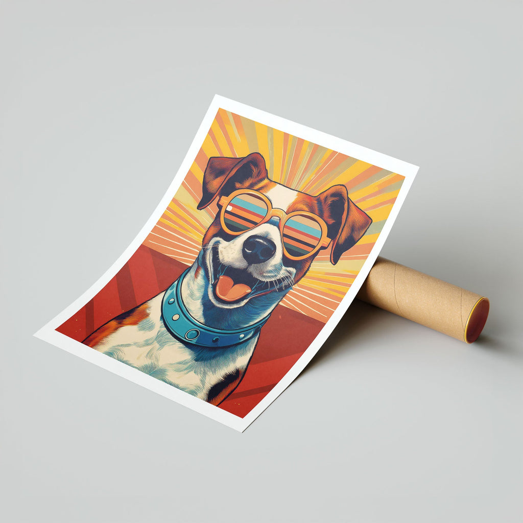 Jack Russell Terrier In Colourful Sunnies 1 image 7