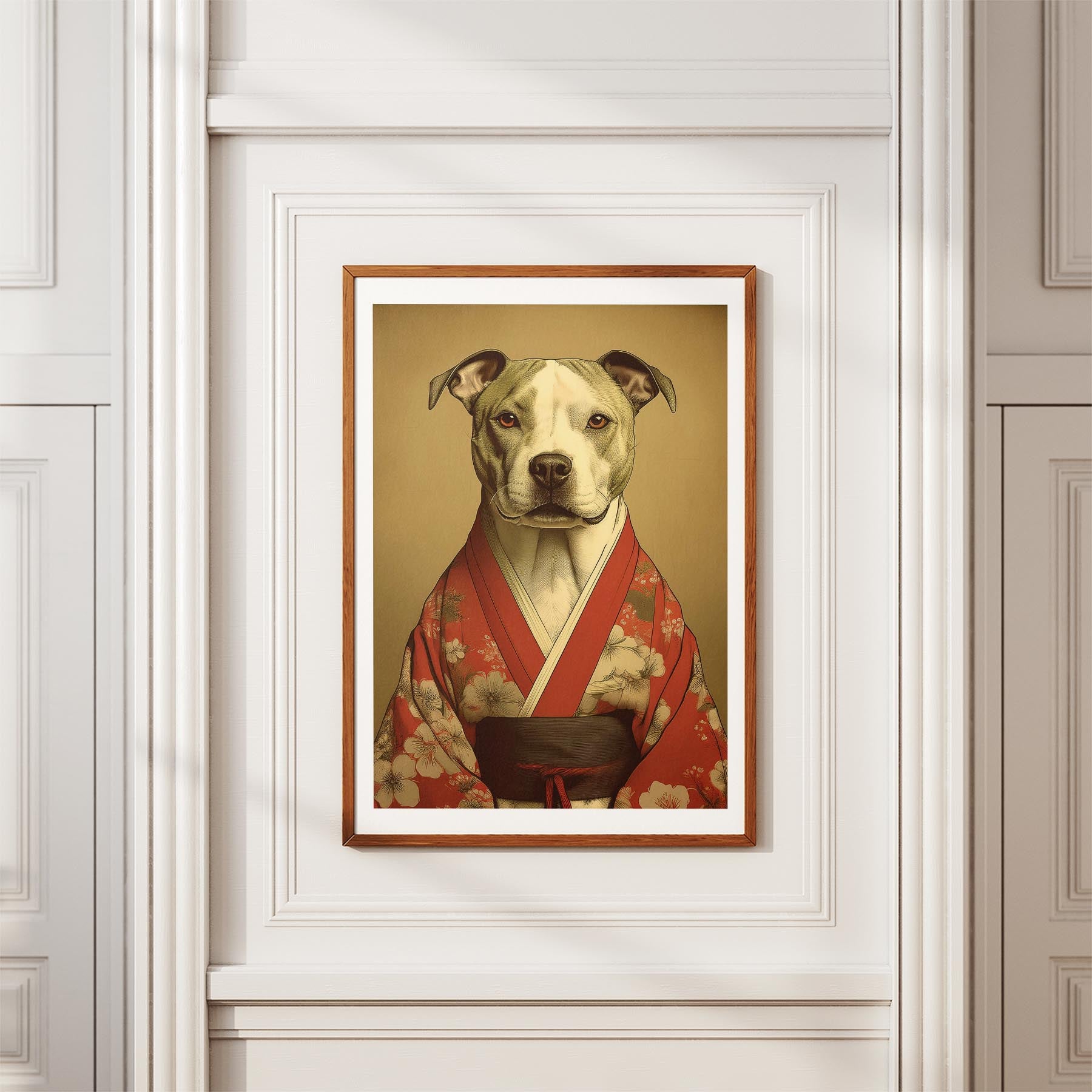 Staffordshire Bull Terrier Japanse Kimono Dog Series image 3