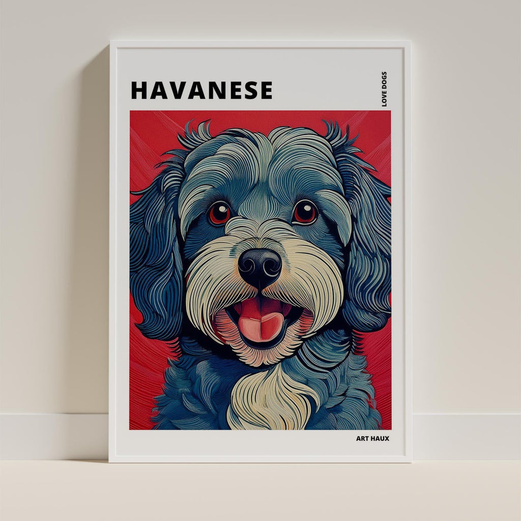 Havanese Hokusai Japanese Inspired Dog Series with Text image 8