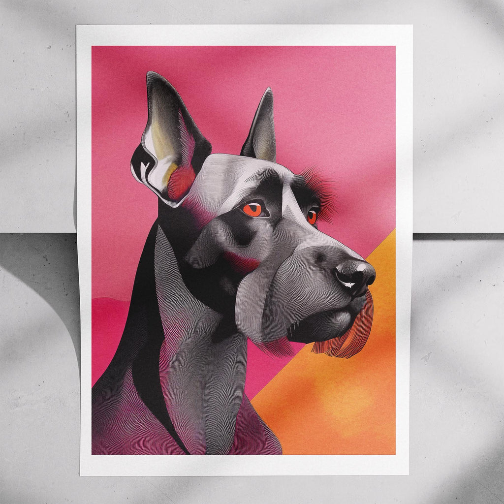 Black Russian Terrier Modern Pop Dog Series image 7