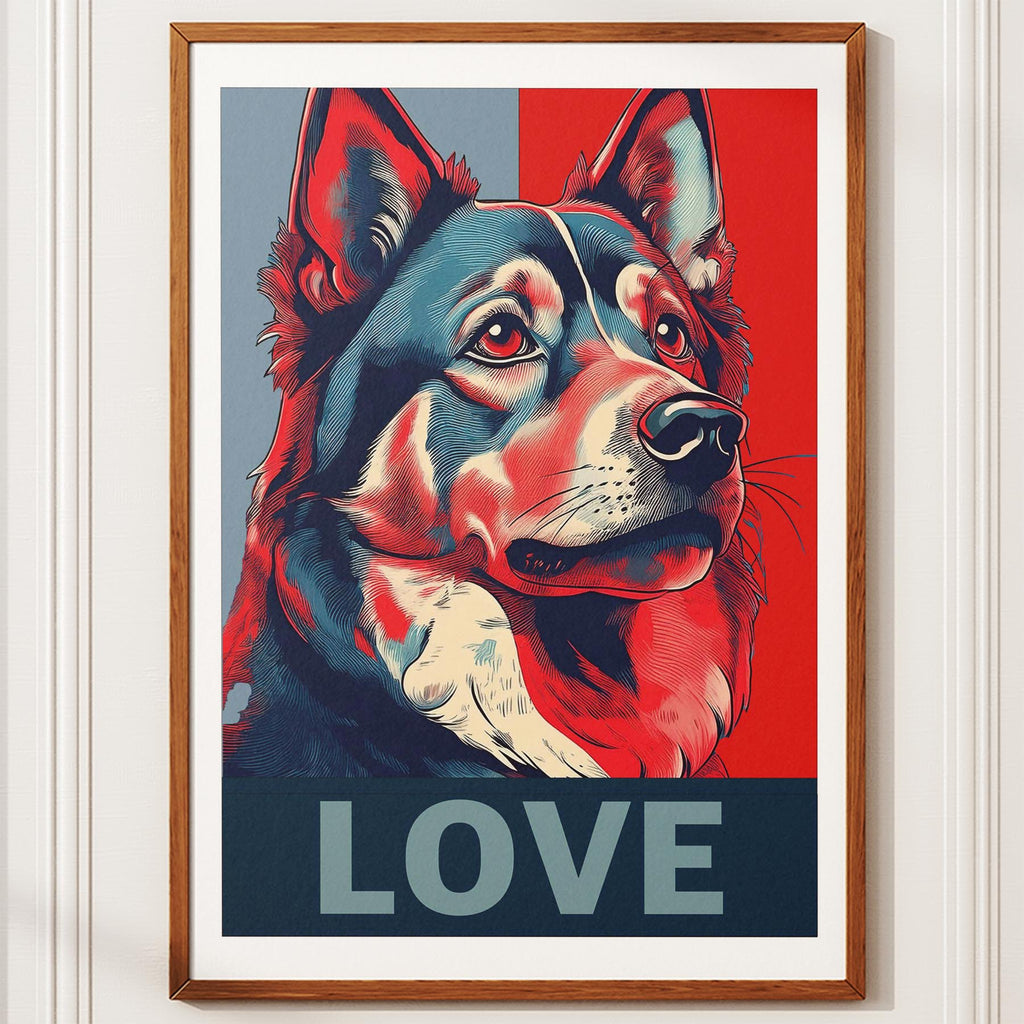 Finnish Lapphund LOVE Series Inspired by the Obama Poster image 10