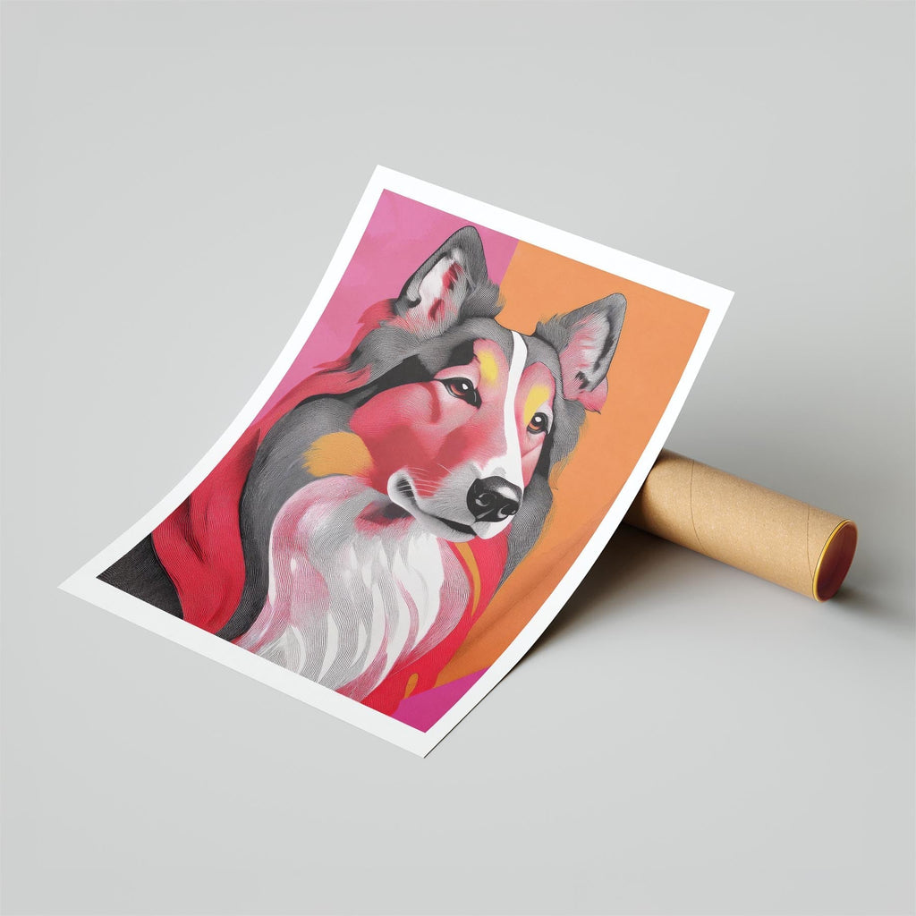 Rough Smooth Collie Modern Pop Dog Series image 6