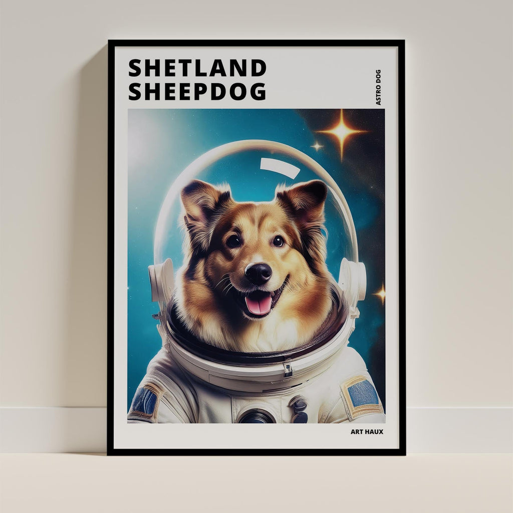 Shetland Sheepdog Astronaut Dog Series with Text Astro Dog image 11